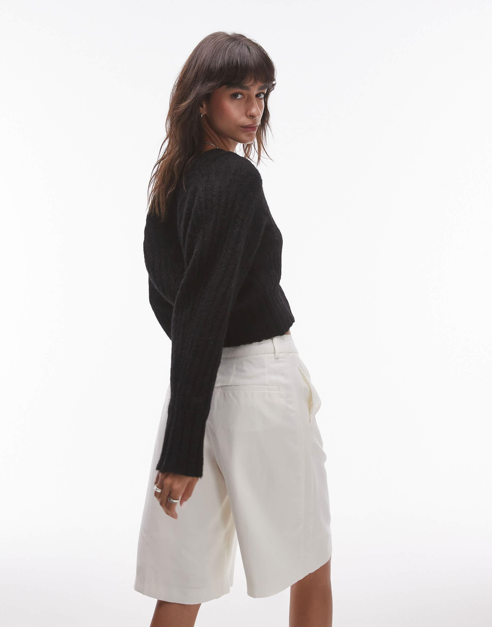 Black TOPSHOP Knitwear for Women Lyst