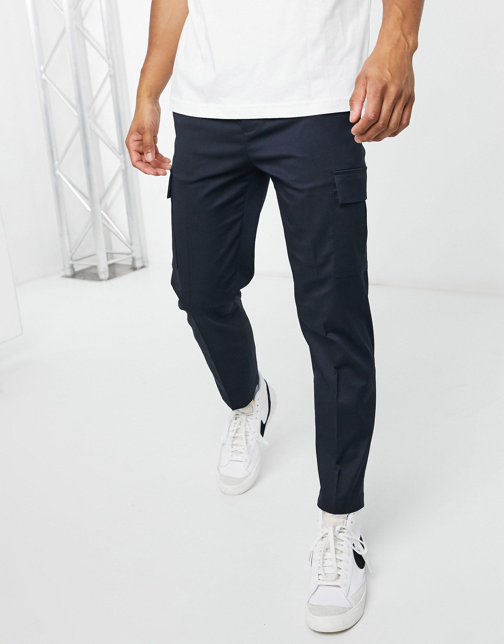 Mens smart hotsell cargo trousers