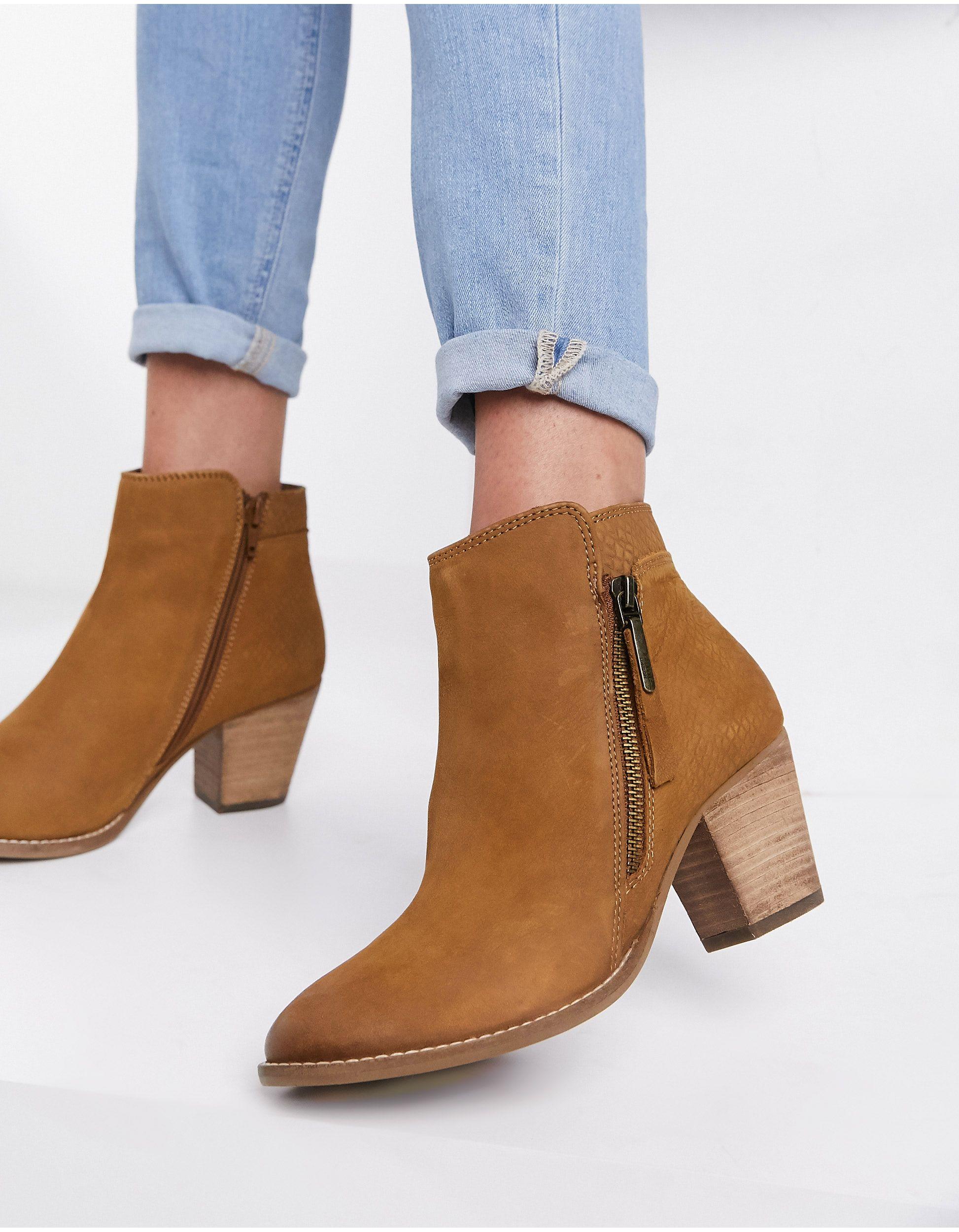 dune brown ankle boots