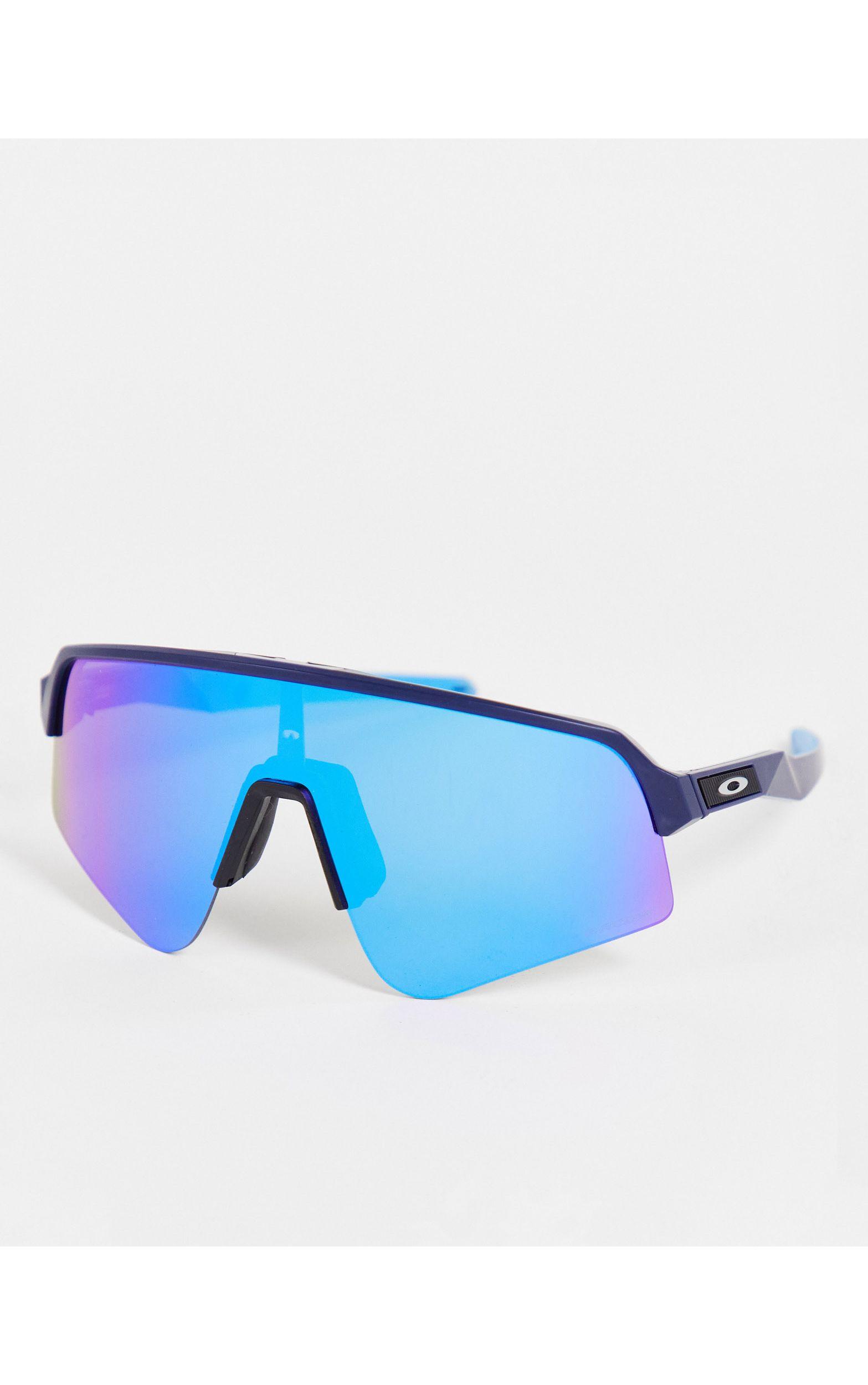Oakley Sutro Lite Sweep Visor Sunglasses in Blue | Lyst UK