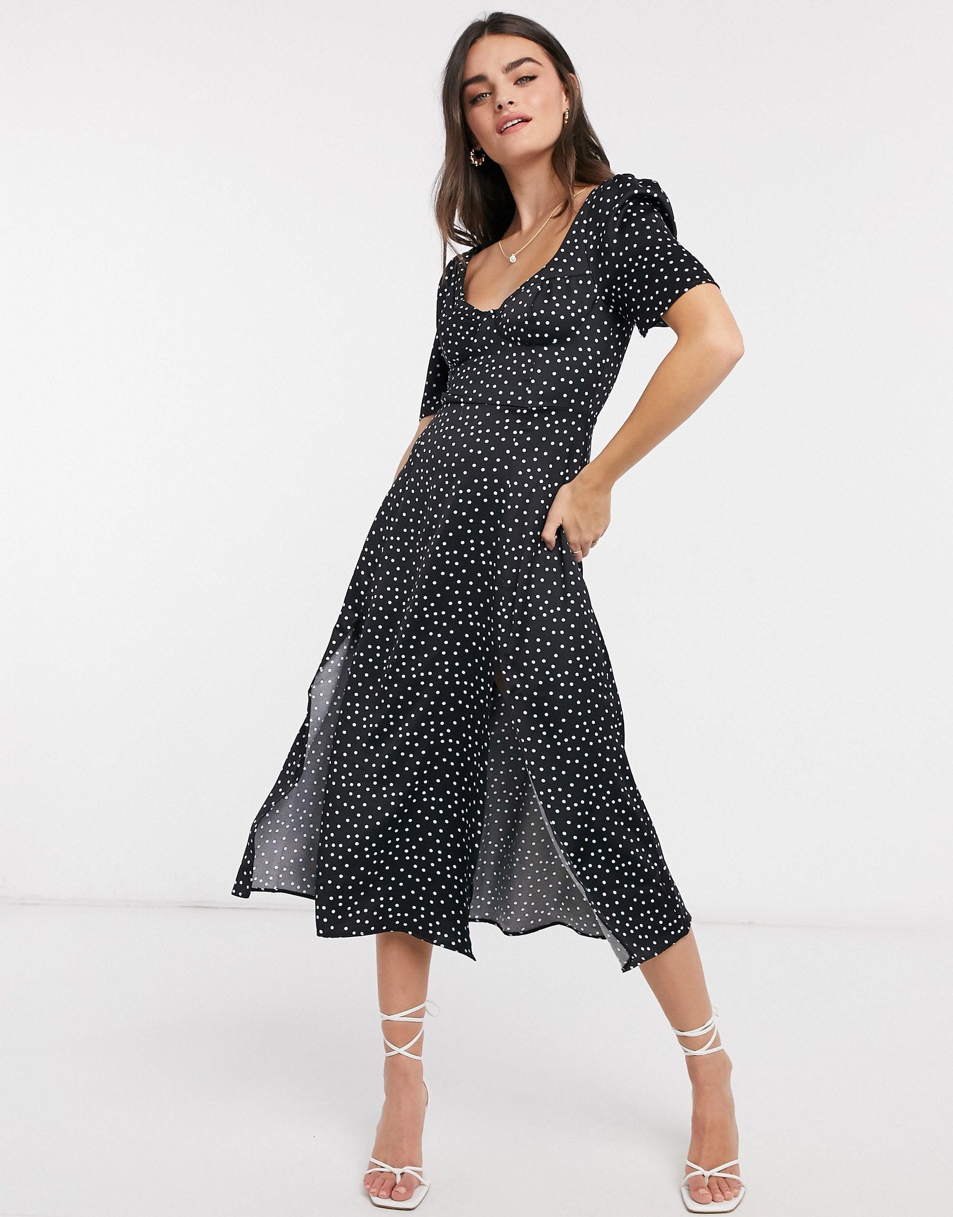 satin maxi dress with split