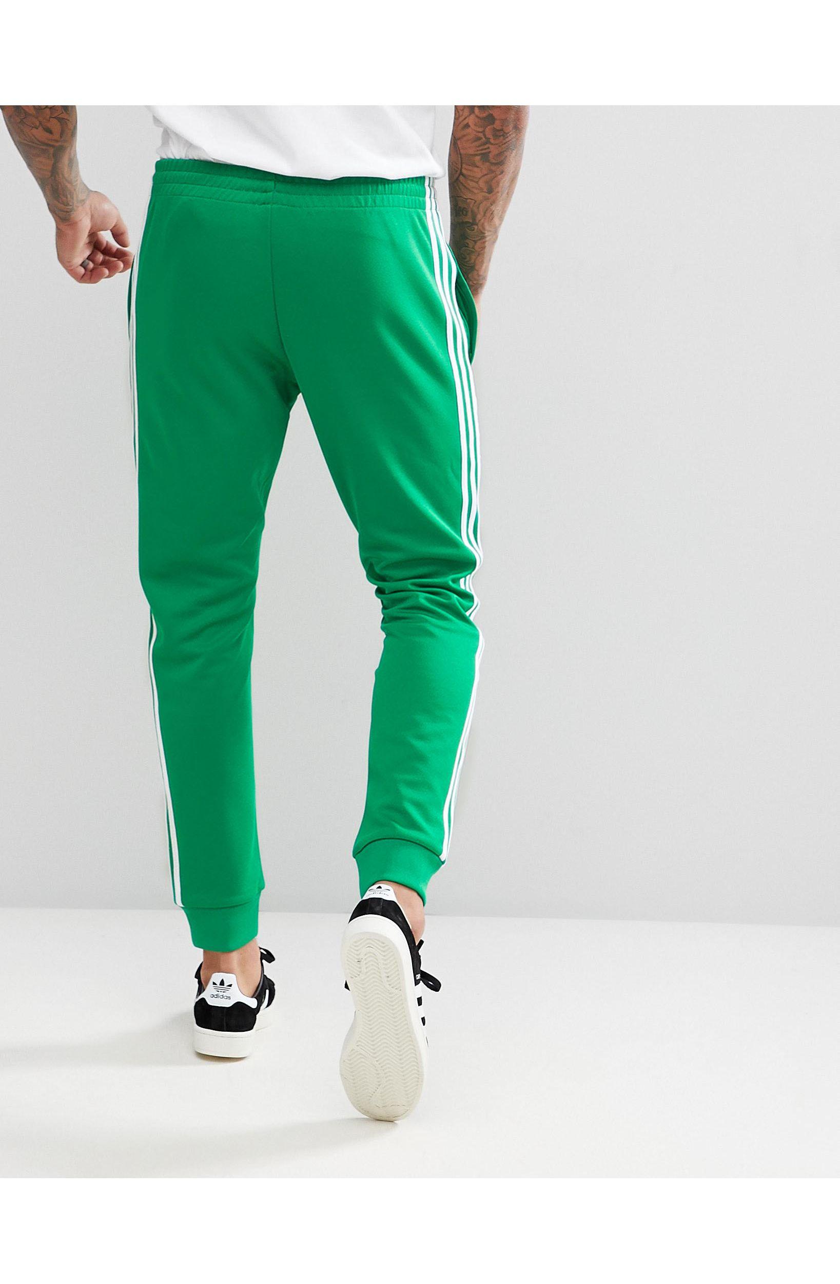 Som Luminans Paradoks adidas Originals Sst Track Pants in Green for Men | Lyst
