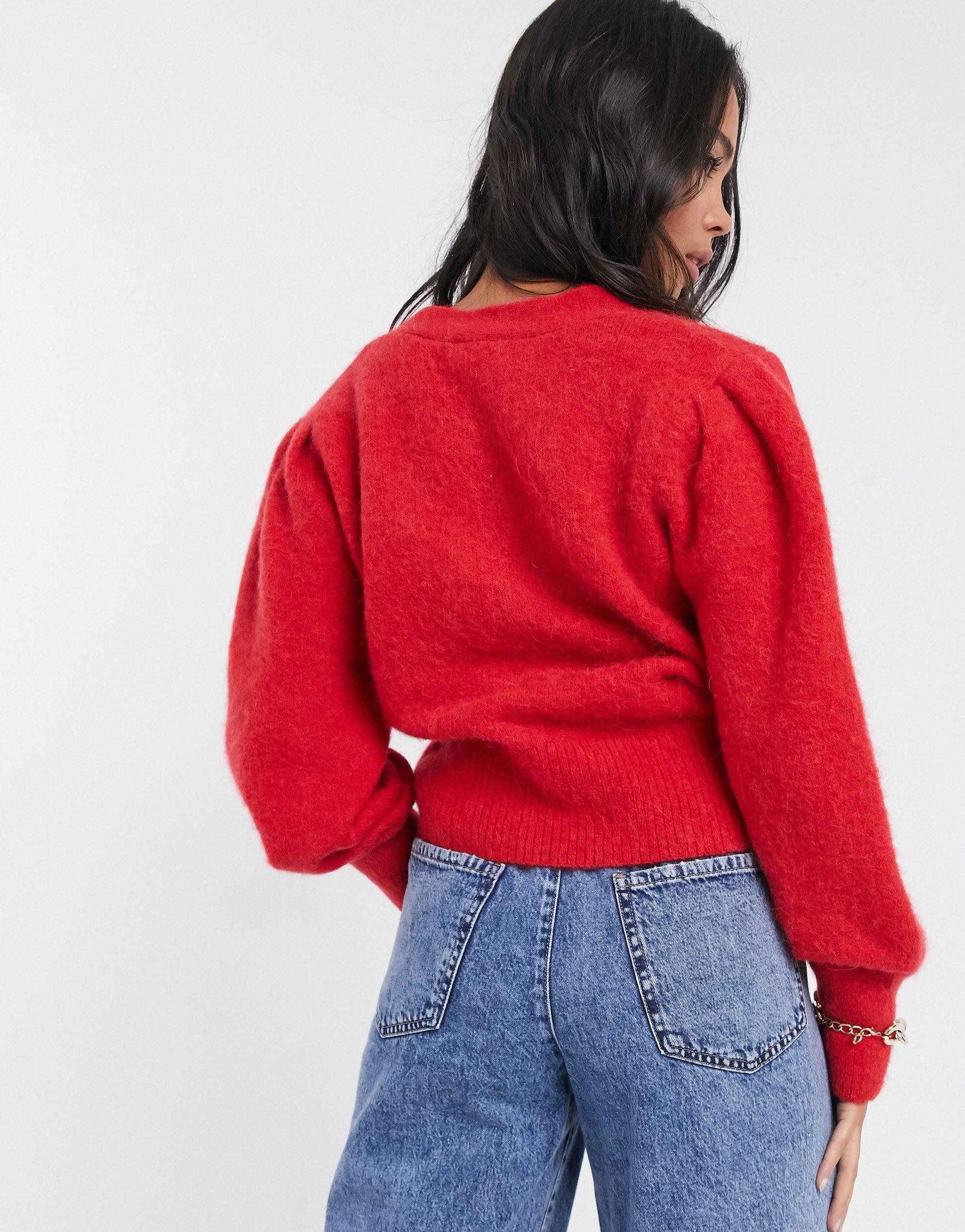Wool Playful Button Knit Cardigan 