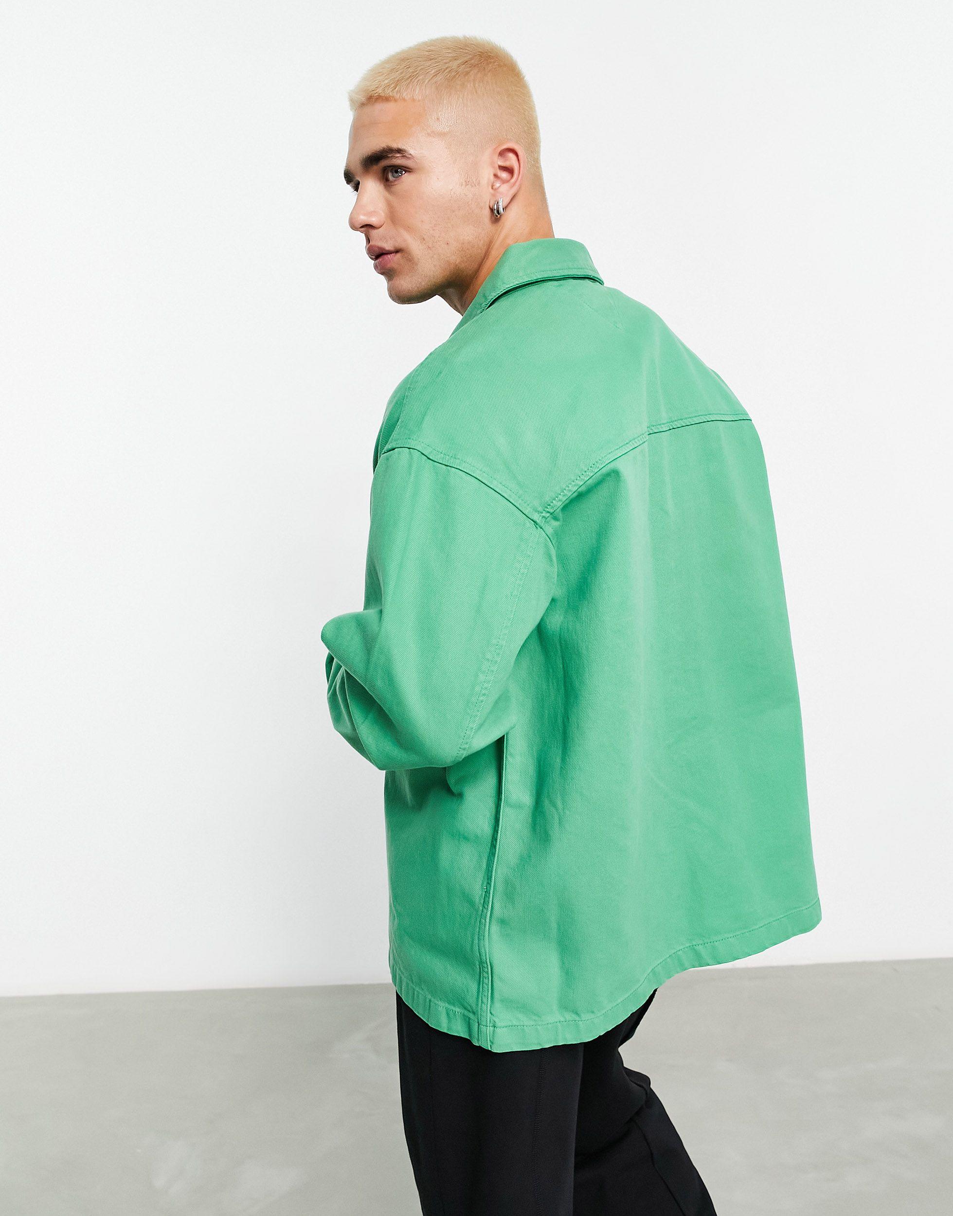 Tommy Hilfiger Co-ord Flag Logo Cotton Jacket in Green for Men | Lyst