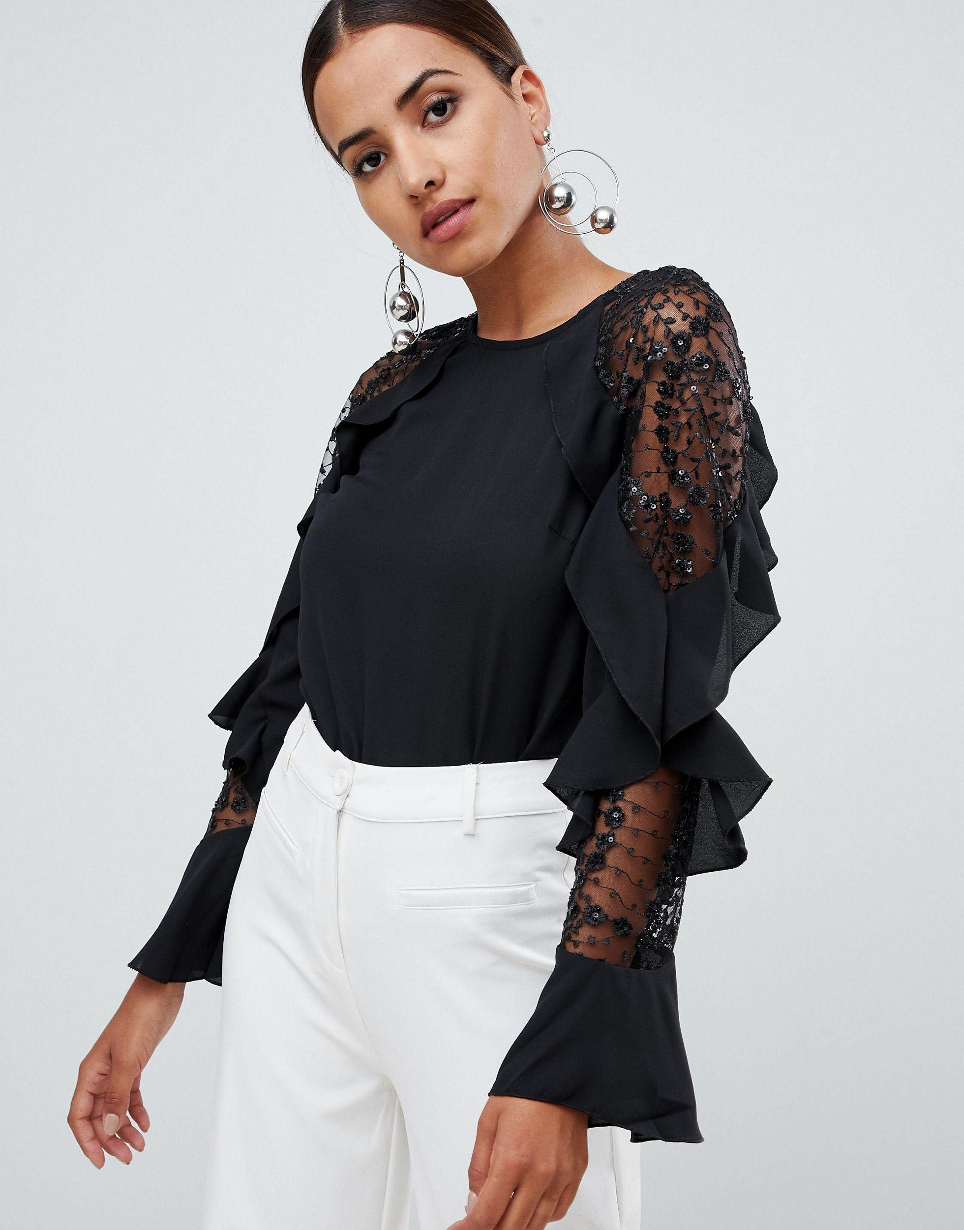 lipsy sequin tops