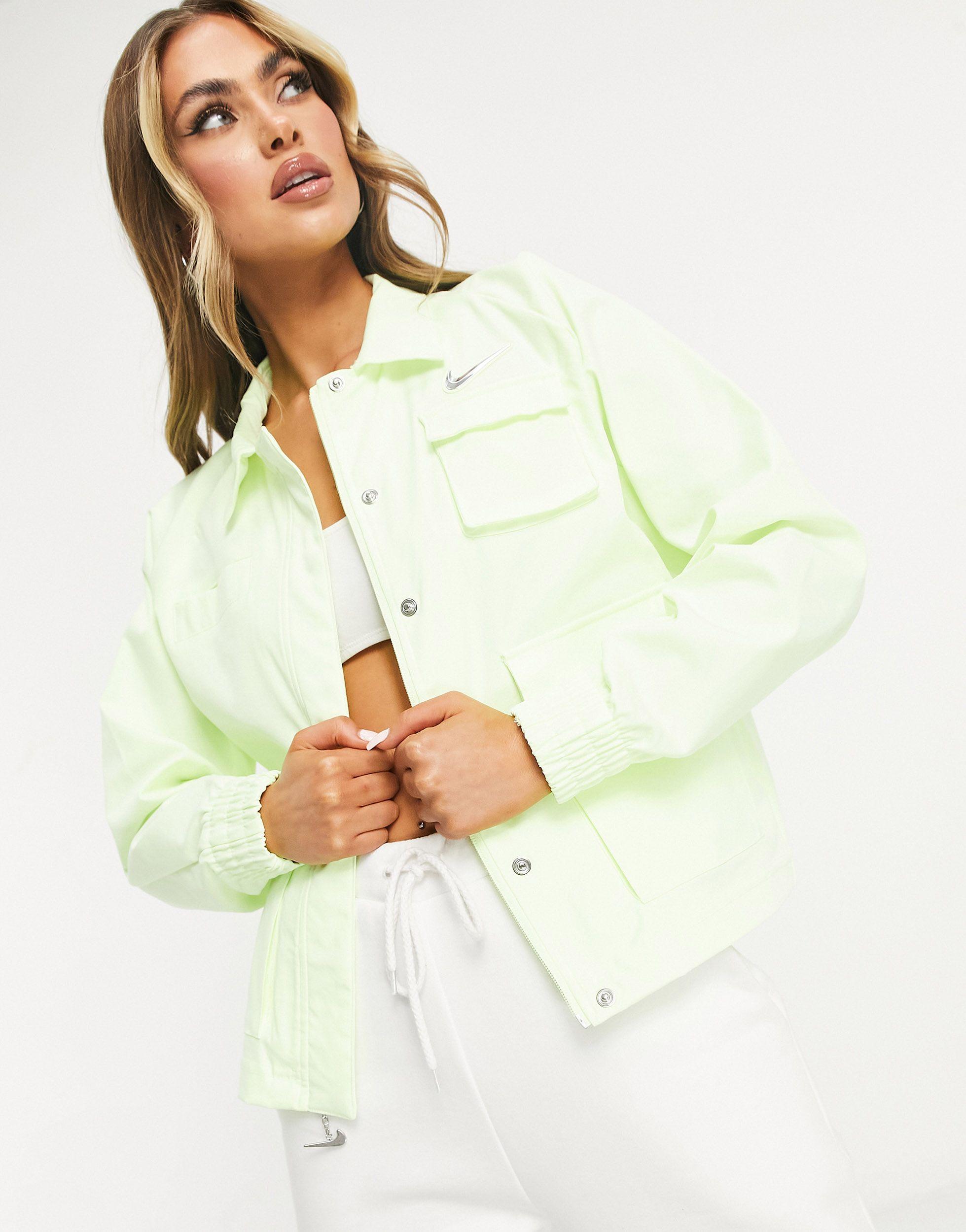Nike Swoosh Woven Utility Jacket in 