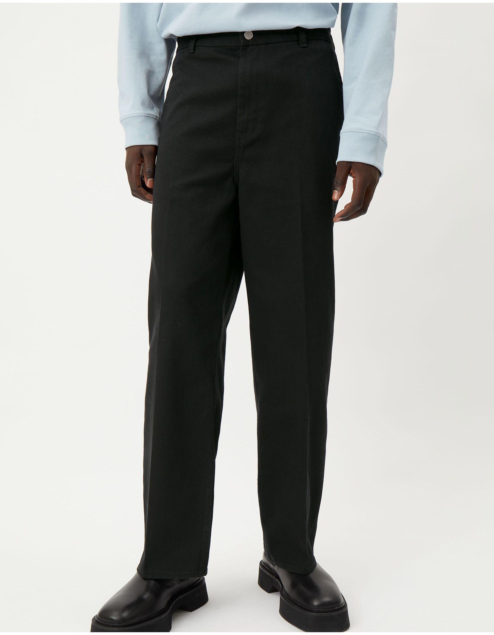 Weekday Ross Wide Trousers in Black for 