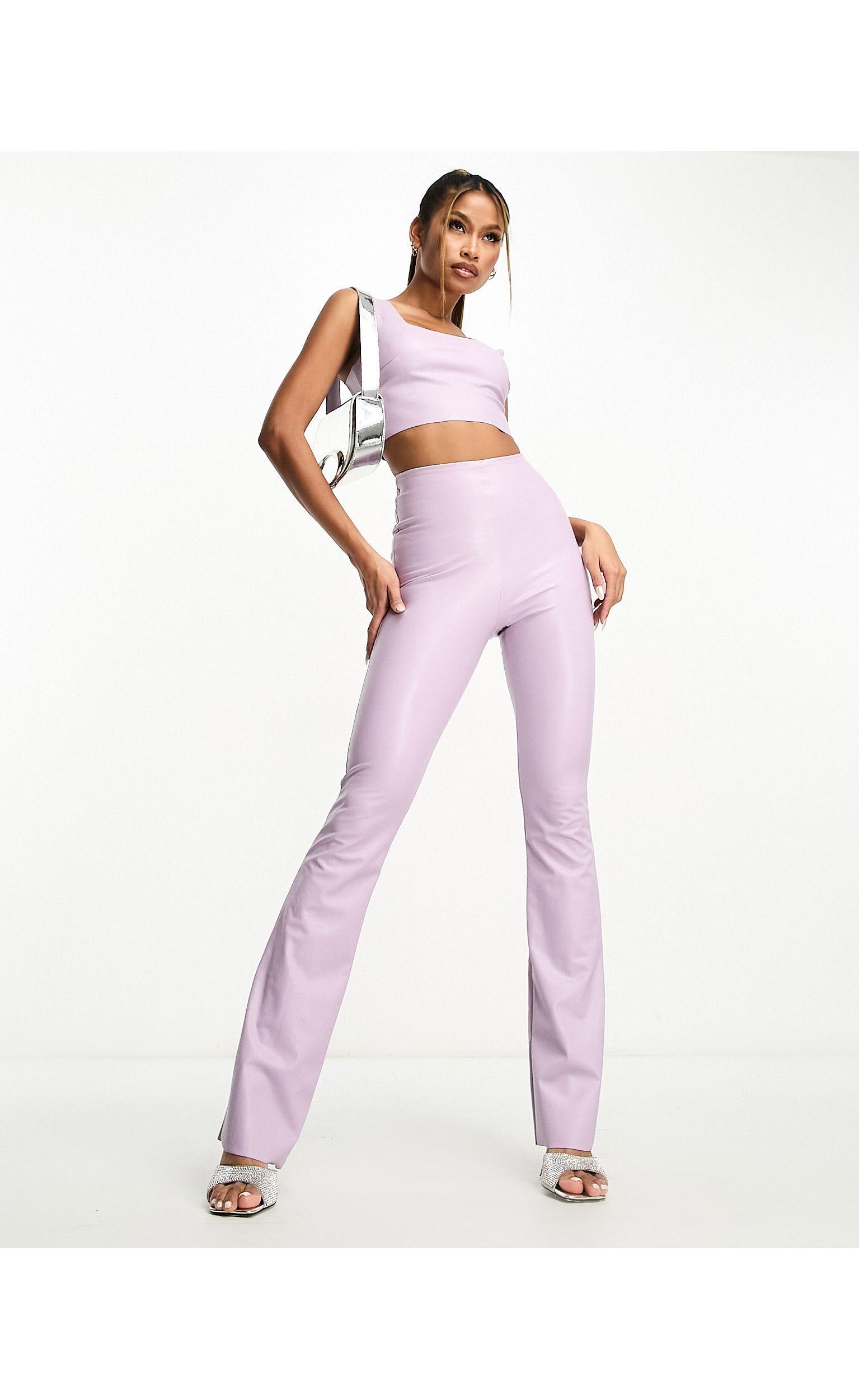 Commando Coord Faux Leather Flared leggings in Pink Lyst UK