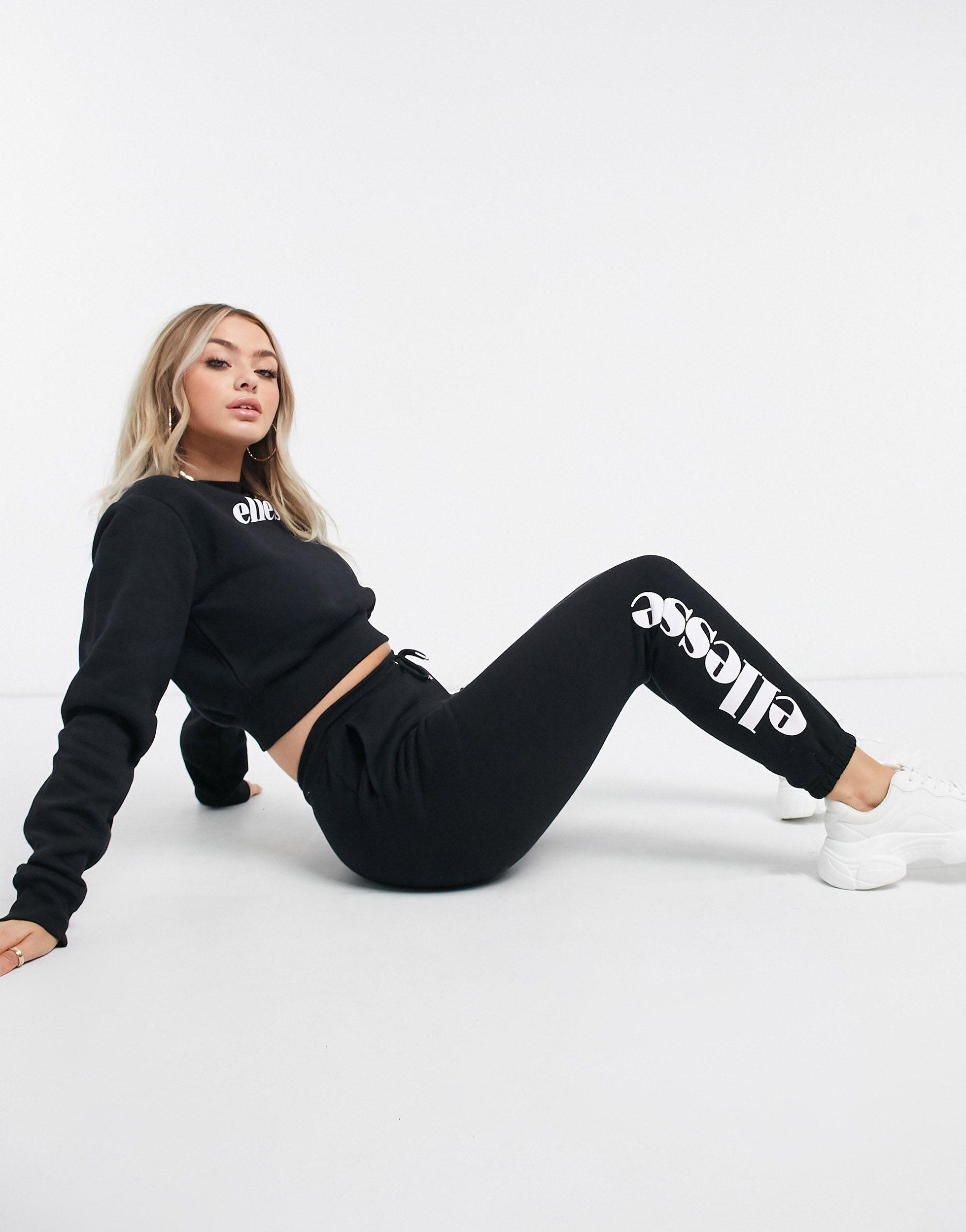Ellesse Cotton Cropped Jumper \u0026 jogger 