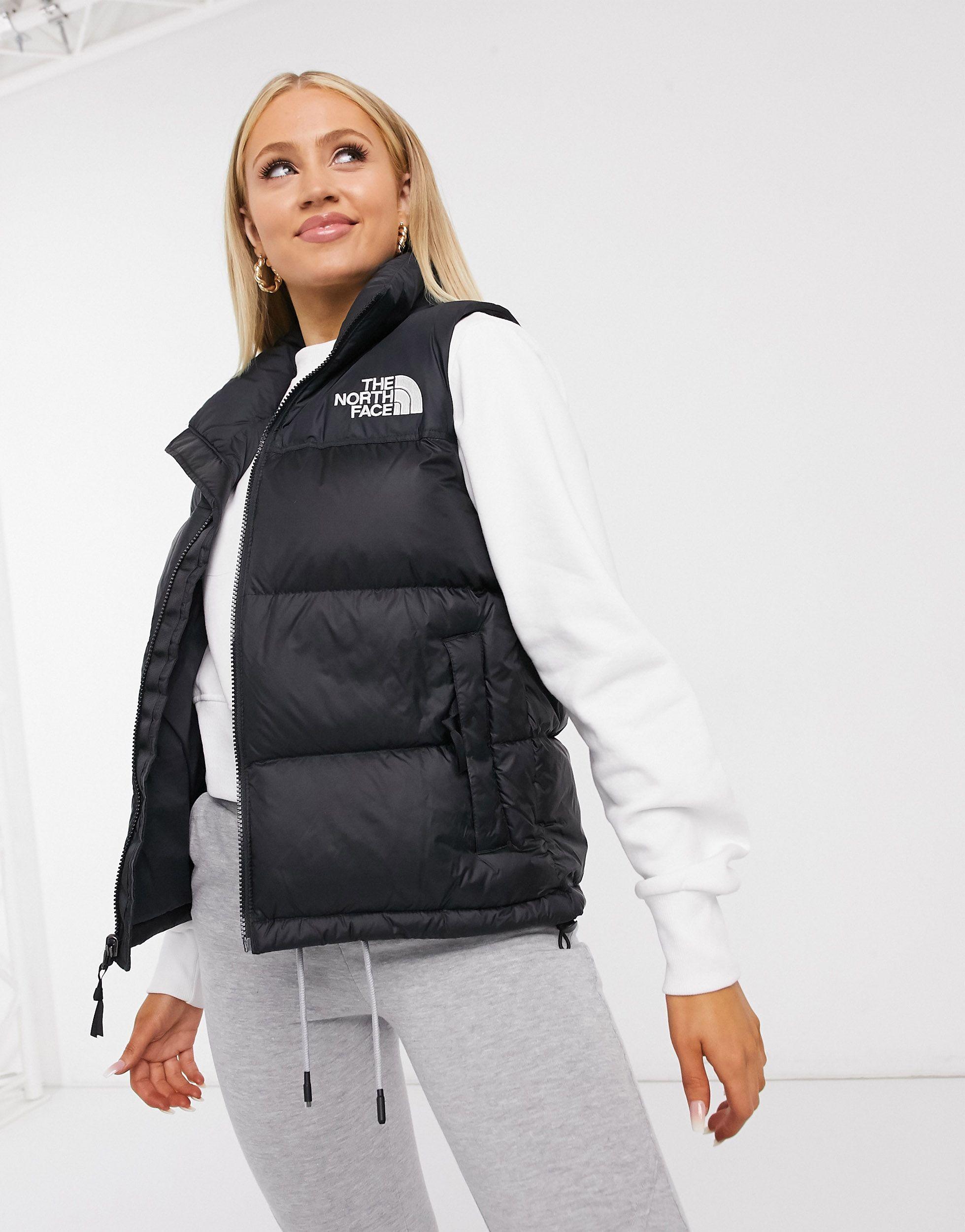Black north face gilet womens 2025