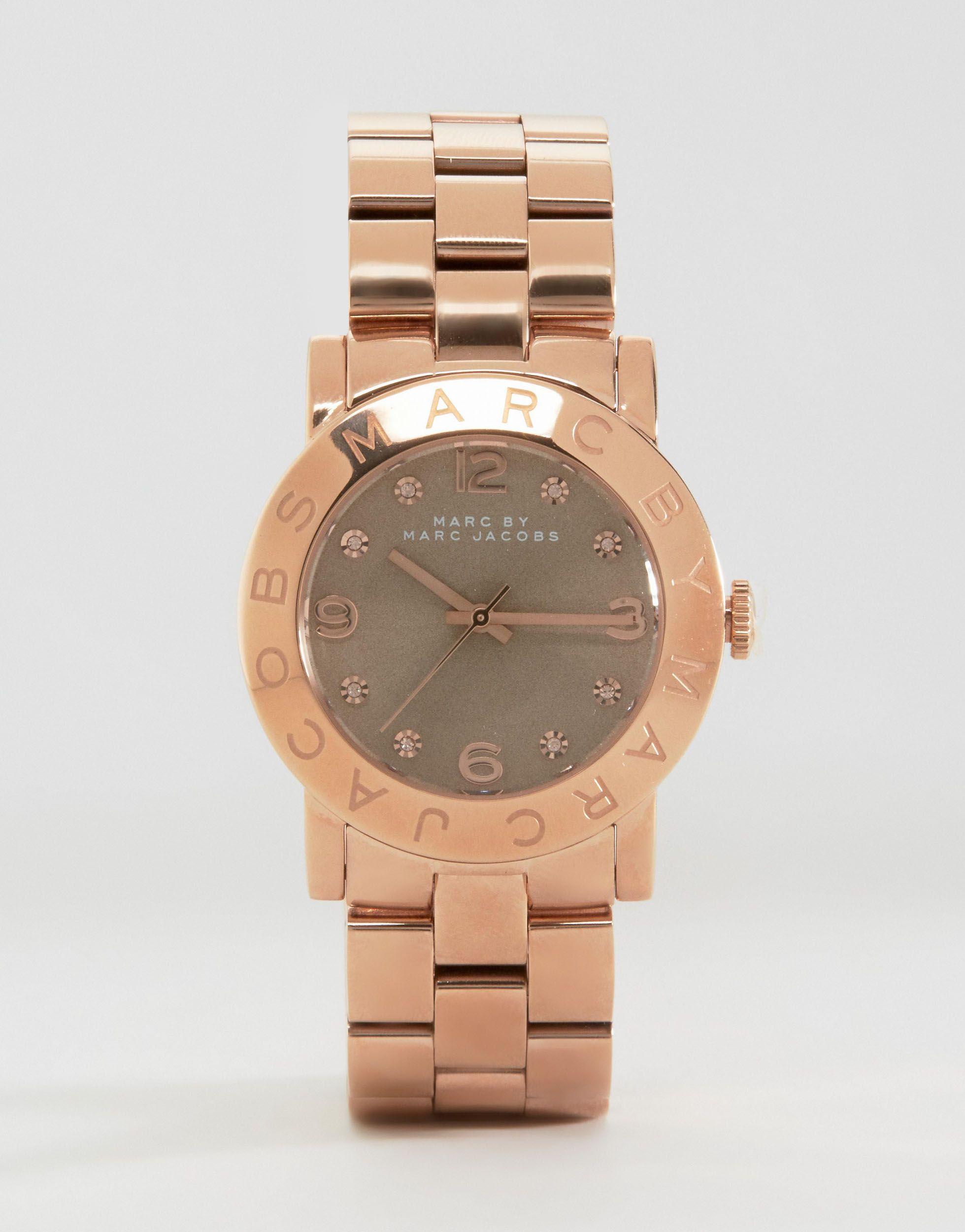 Marc jacobs amy watch rose gold clearance