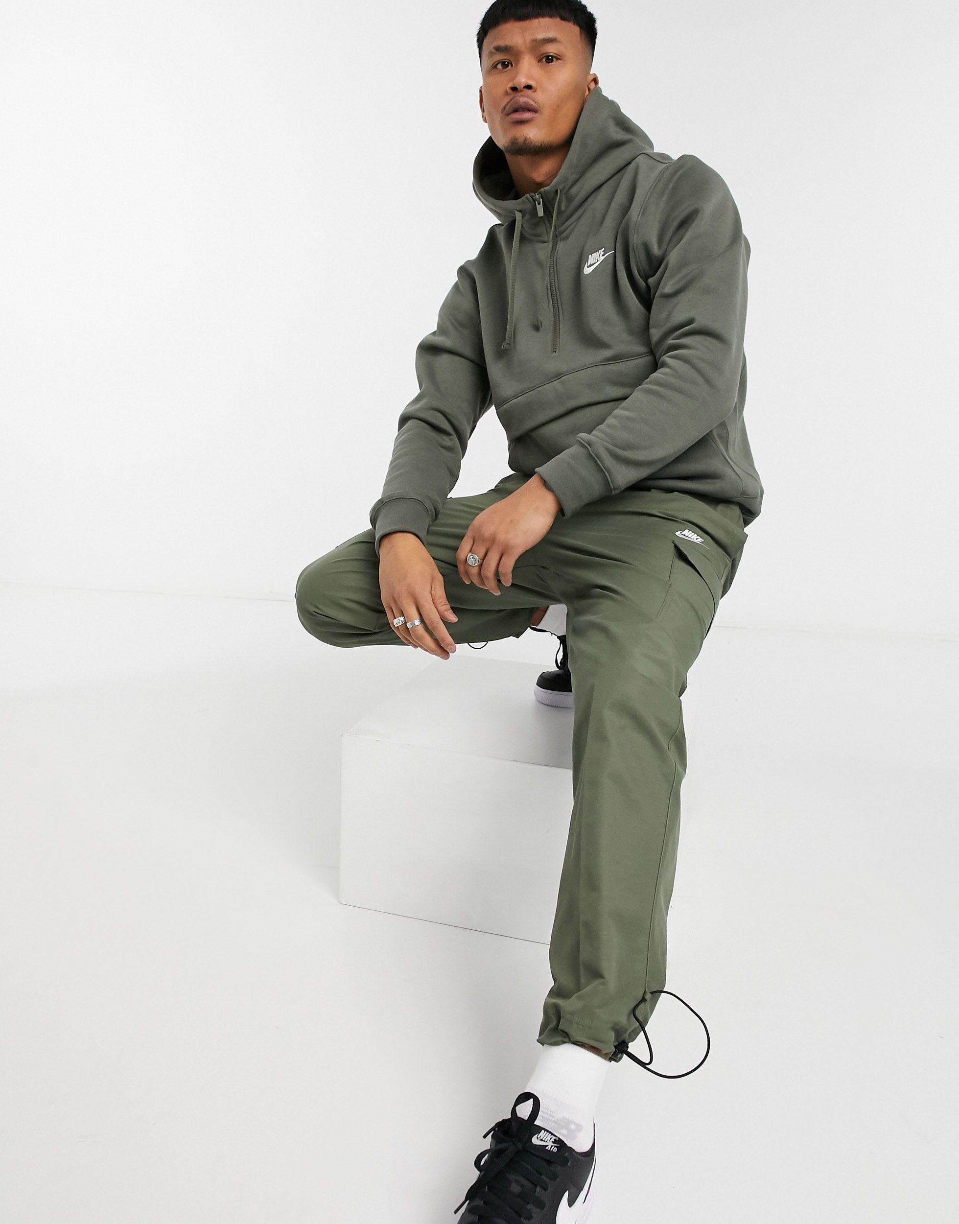 Nike Club Essentials Woven Cargo joggers in Green for Men | Lyst