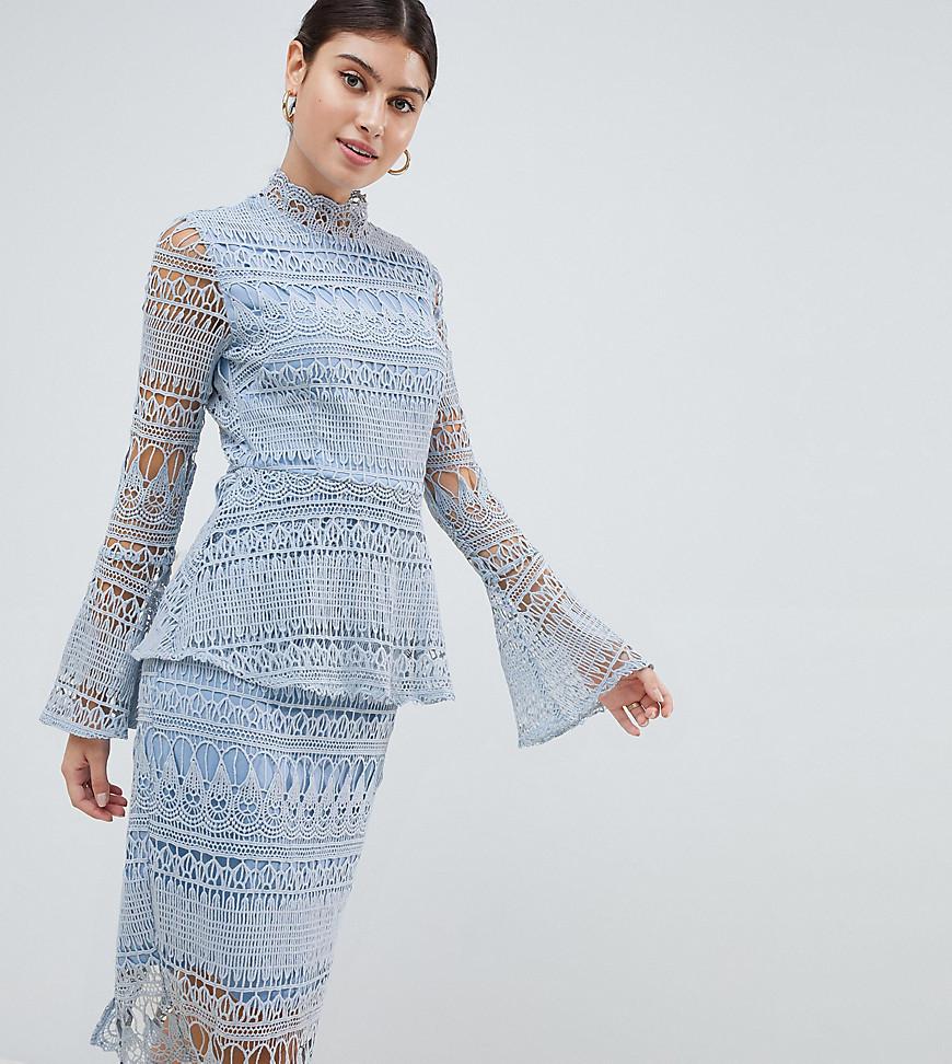 Платье С Кружевными Расклешенными Рукавами Купить