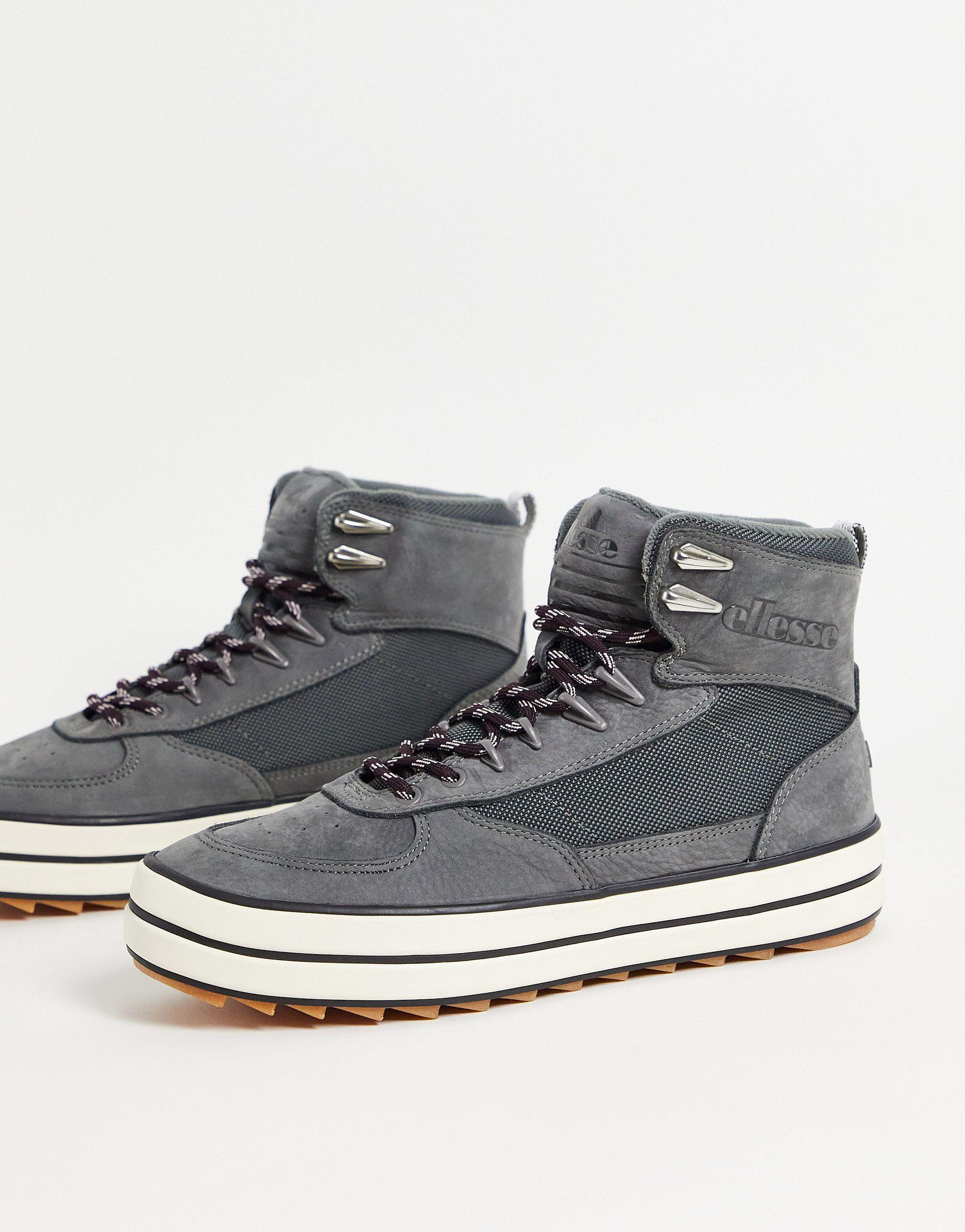 Botas grises y blanco hueso Ellesse de Cuero de color Gris para hombre |  Lyst