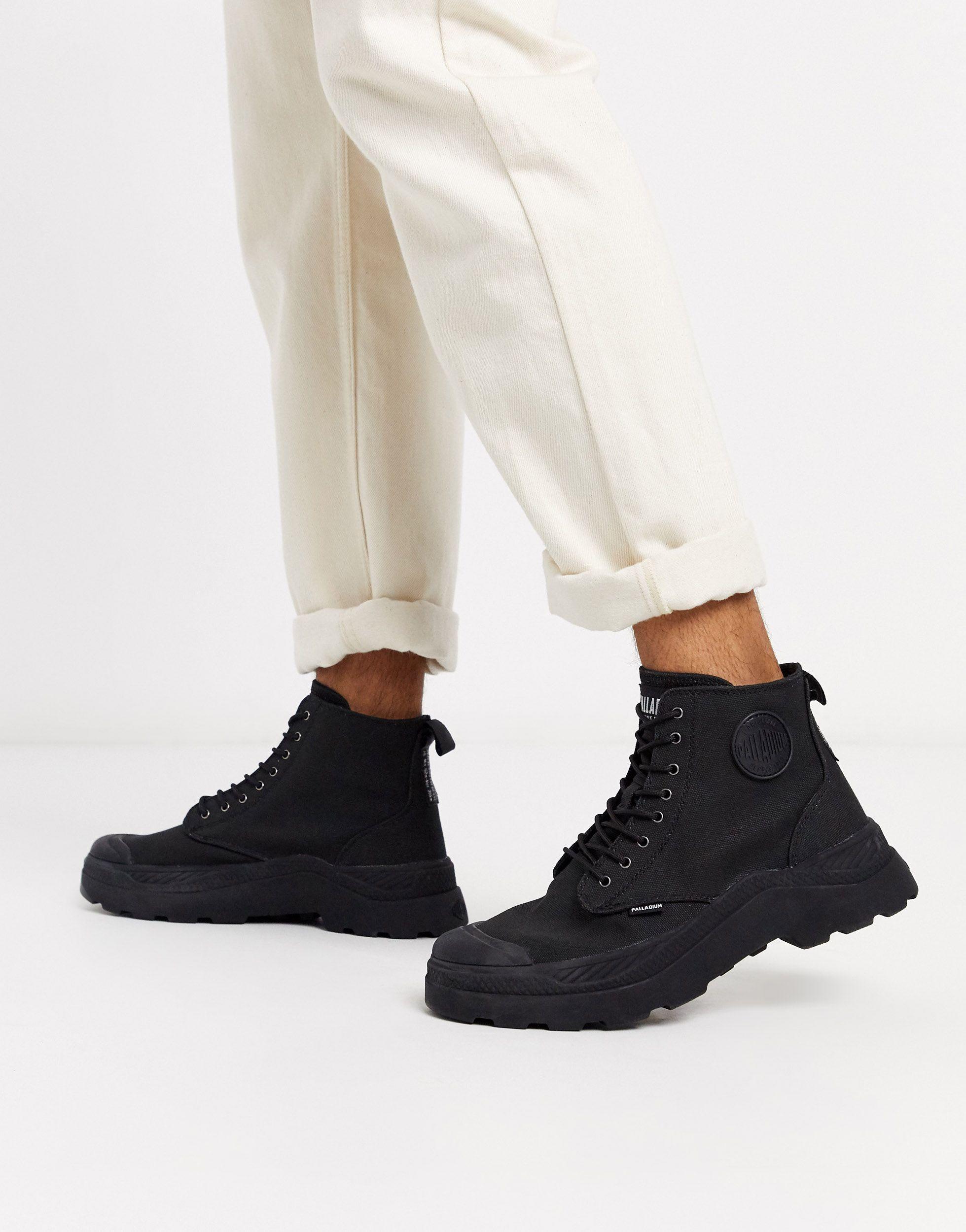 Botas negras pallakix hi cvs Palladium de hombre de color Negro | Lyst