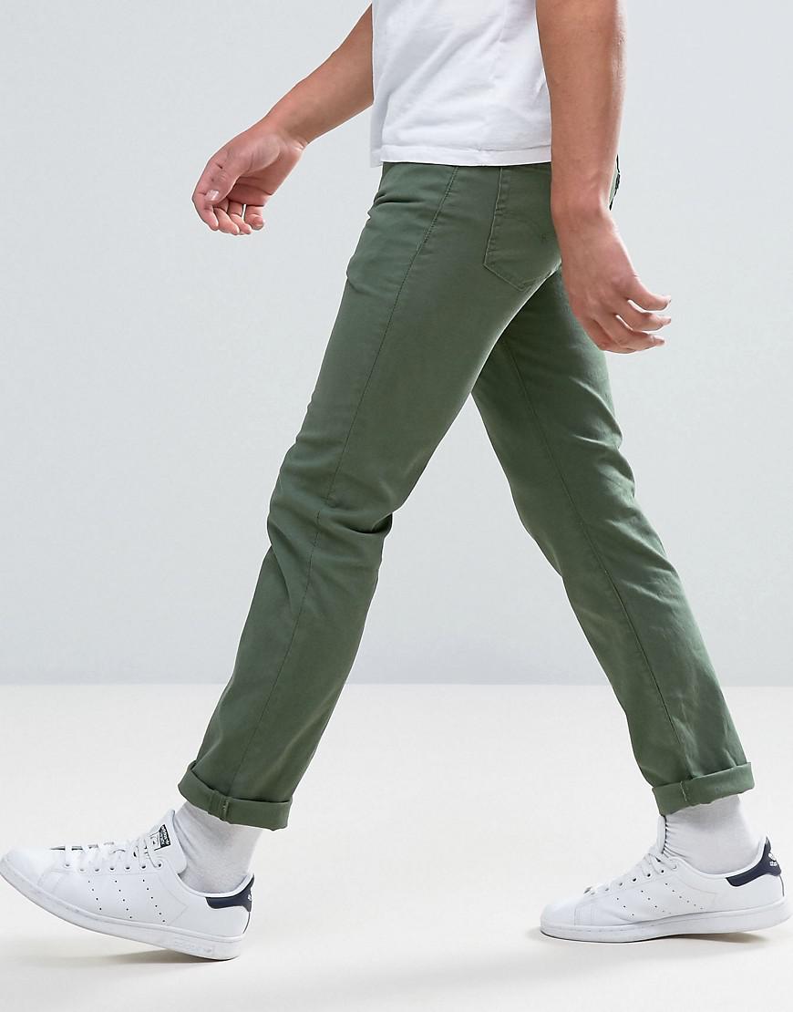 Levi's 511 Slim Fit Jeans Meadow Moss Wash in Green for Men | Lyst UK
