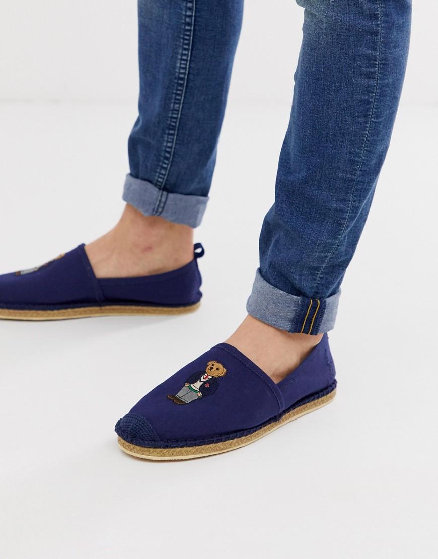 Polo Ralph Lauren Canvas Barron Bear - Espadrille In Marineblauw in het  Blauw voor heren - Lyst