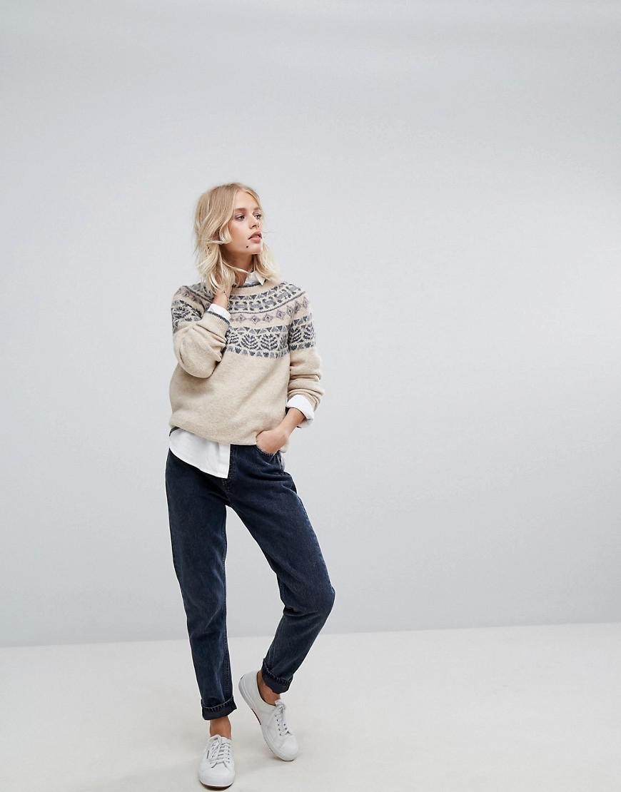 Esprit Wool Fair Isle Patterned Knitted Jumper - Lyst