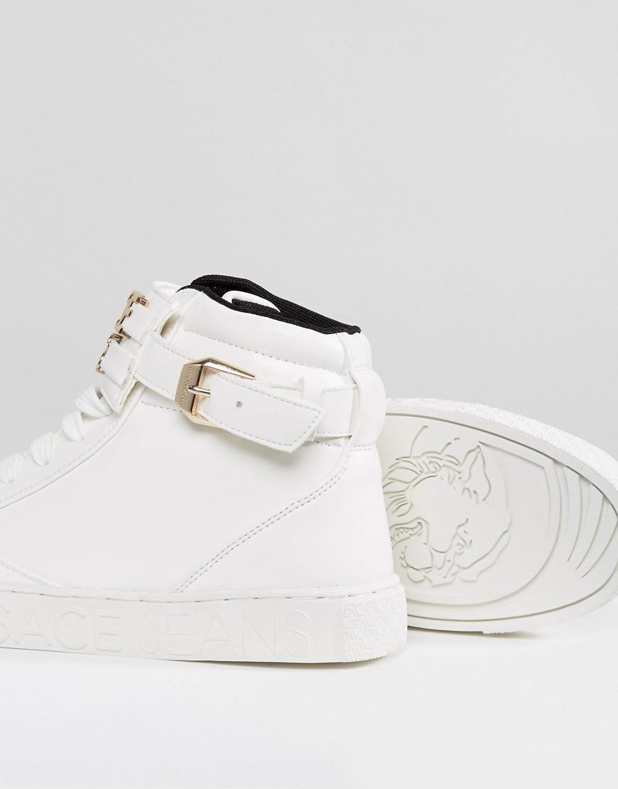 Versace medusa hoge heren sneakers wit/goud - Vind je in Sneakerstad