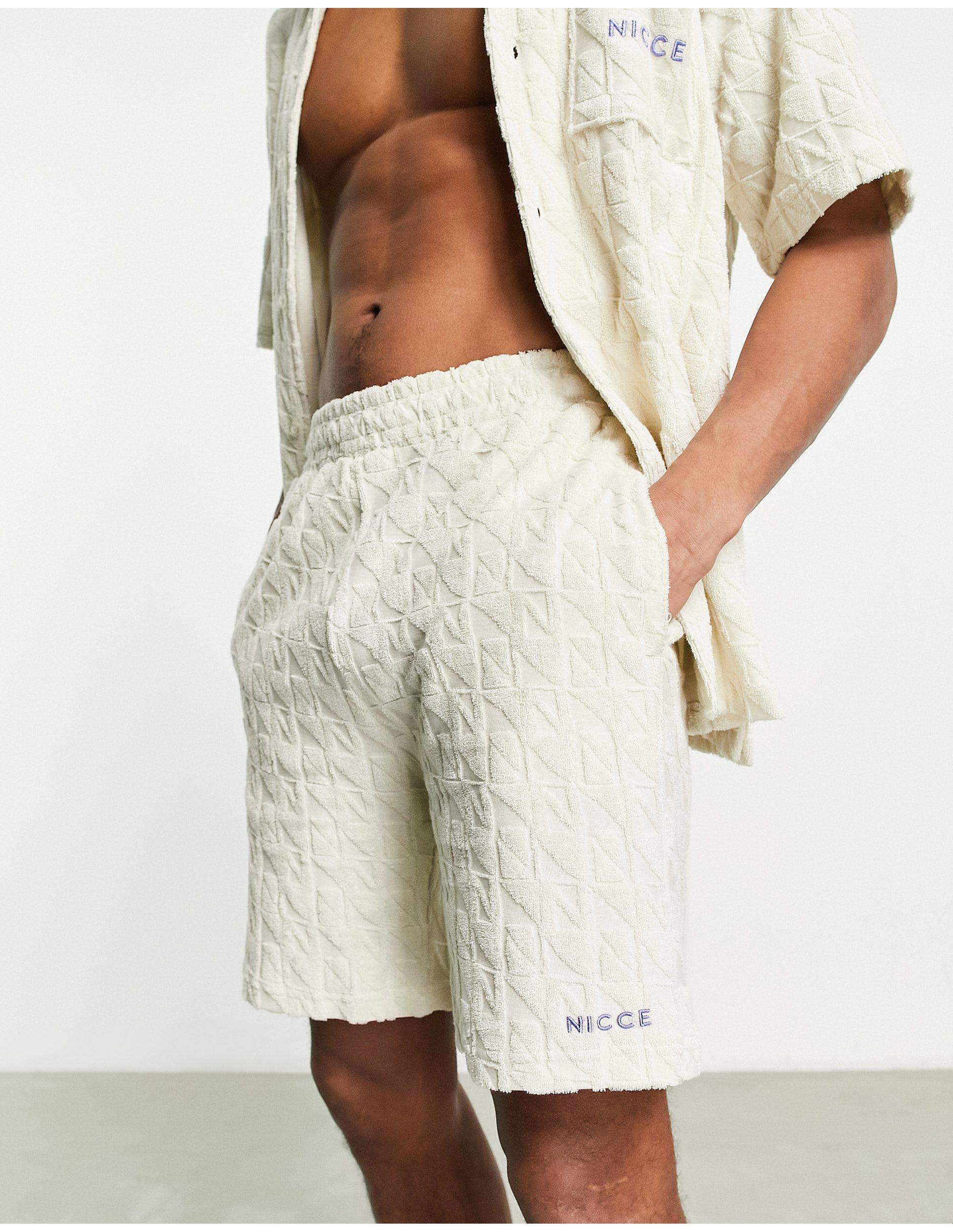 Nicce London Rue Co-ord Shorts in White for Men | Lyst Australia