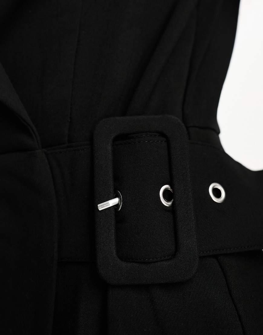 Pimkie Pantaloni Tuta Pimkie Tuta Corta Stile Blazer Nera Di