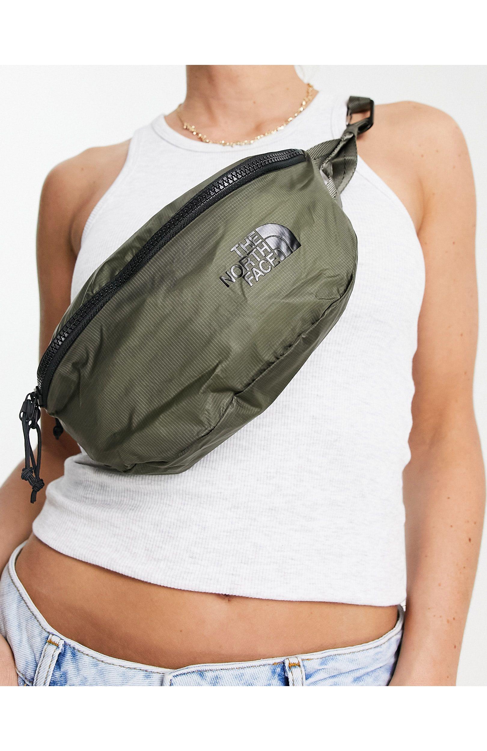 The North Face Flyweight Lumbar Bum Bag in Green | Lyst