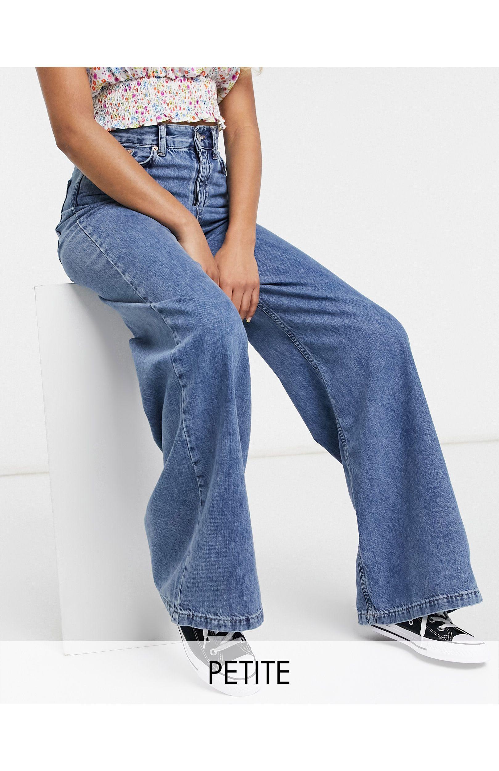 Stradivarius Denim Petite 90s Wide Leg 