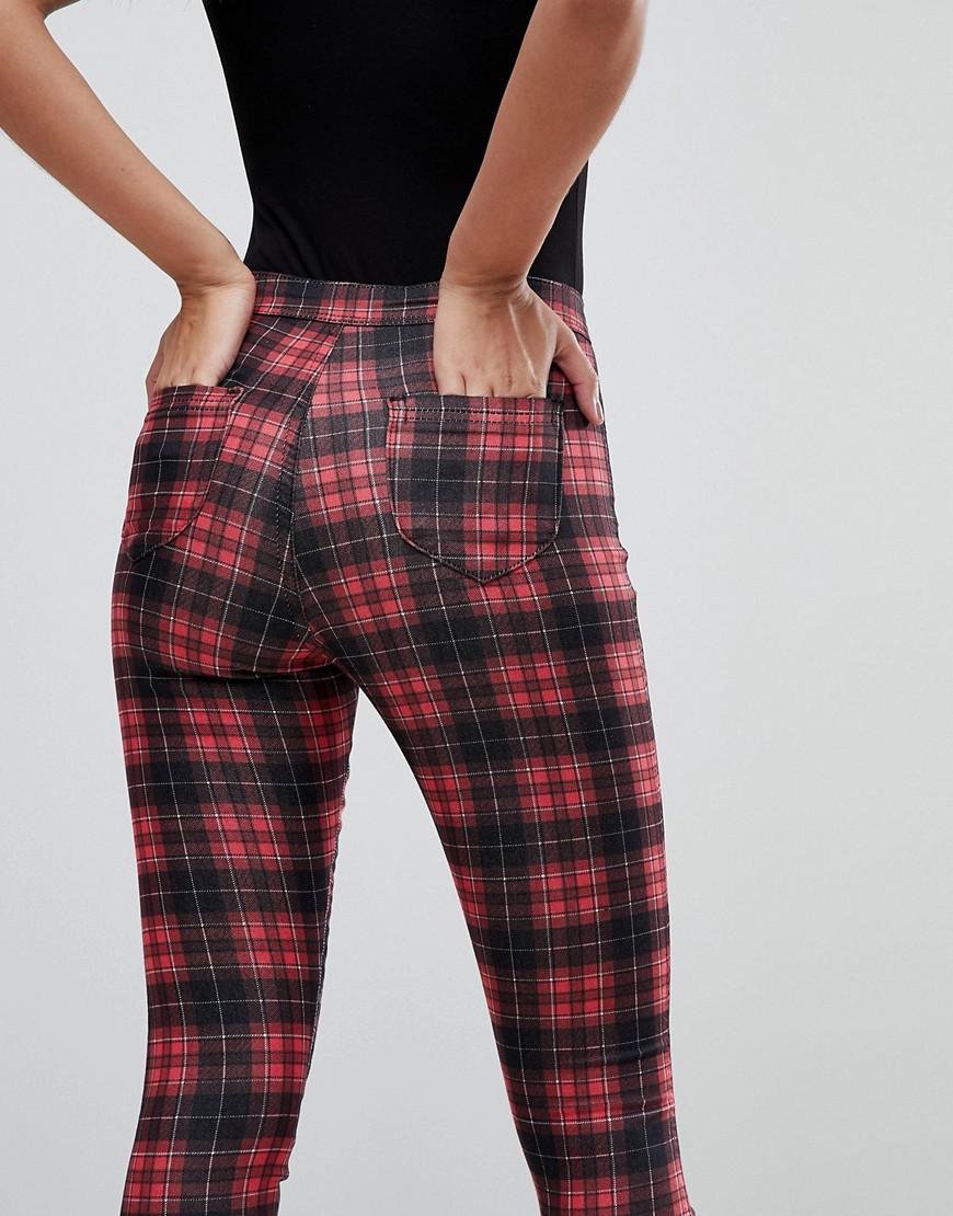 checkered jeggings