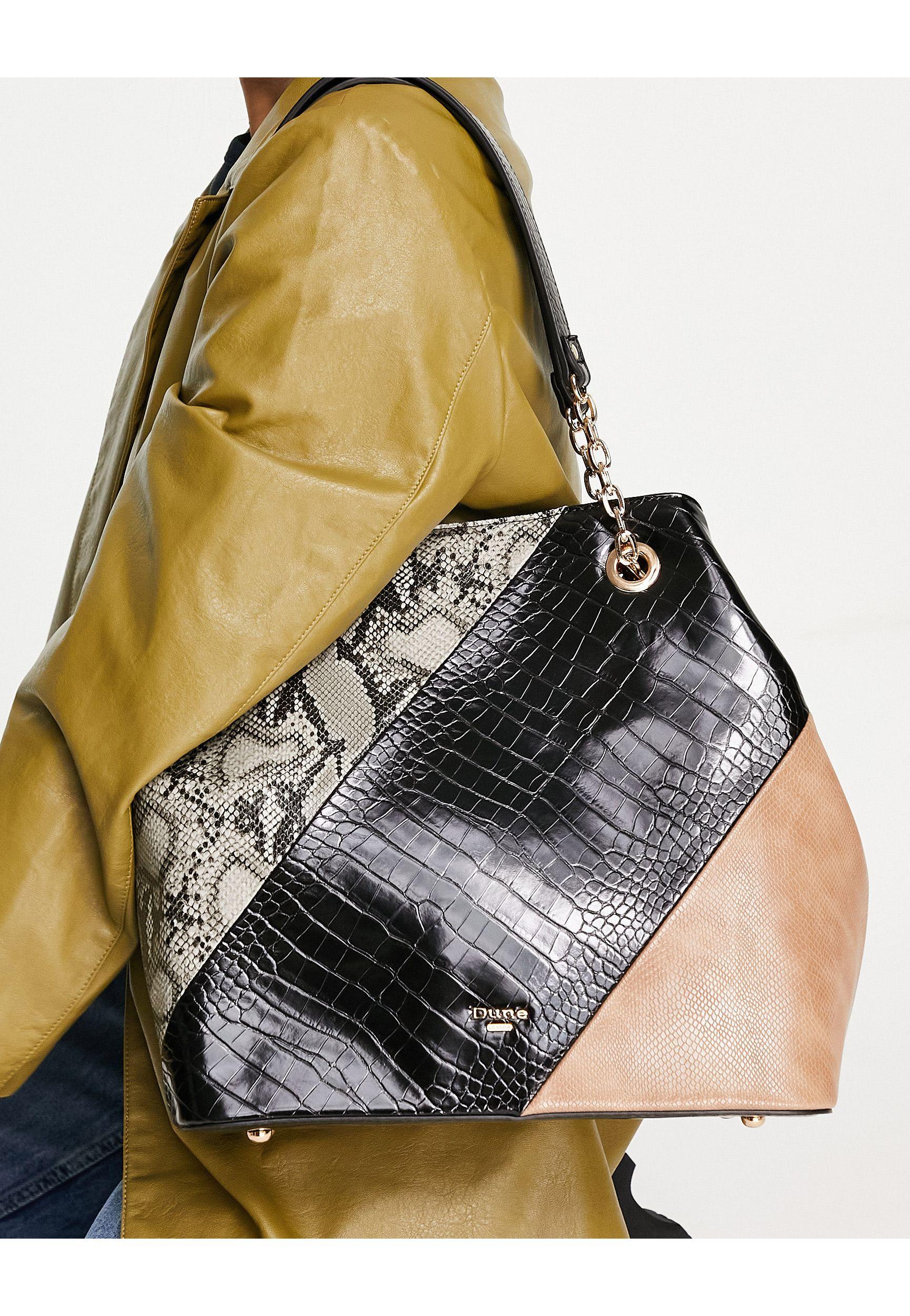 Dune snake print bag clearance