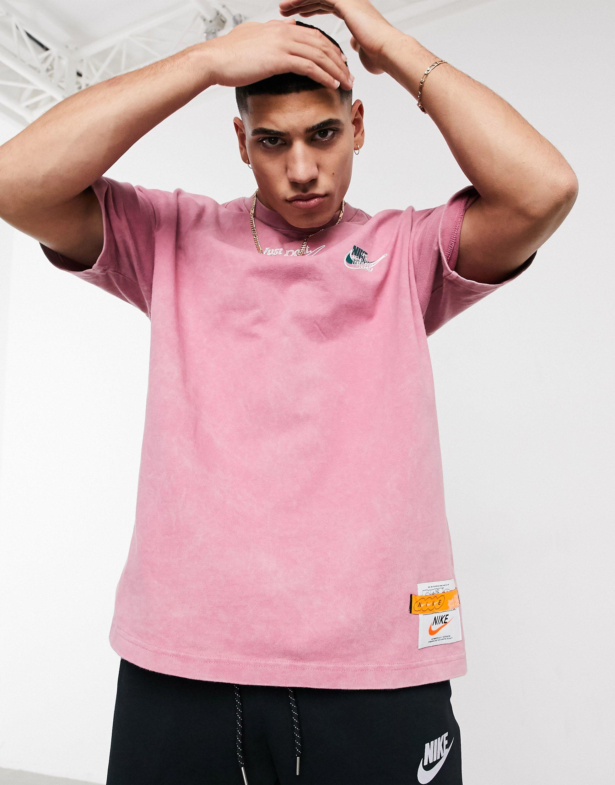 Nike Wash Drip T-shirt With Print in Purple for Men | Lyst