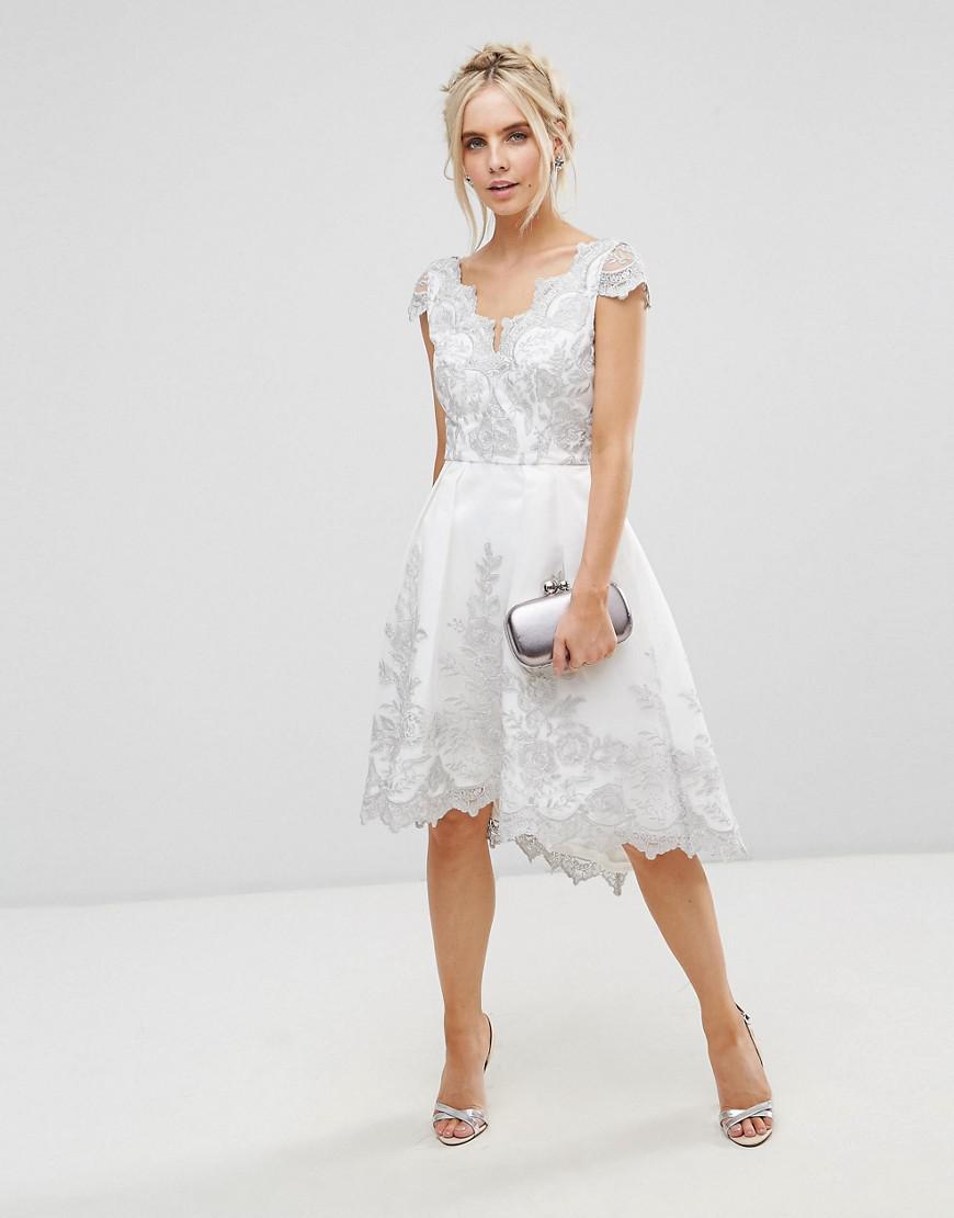 chi chi london silver dress