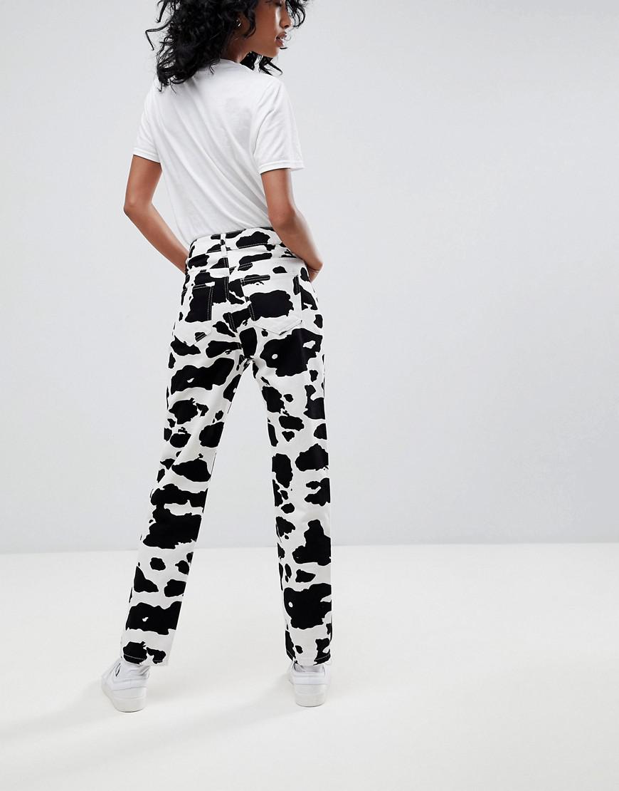 cow print jeans