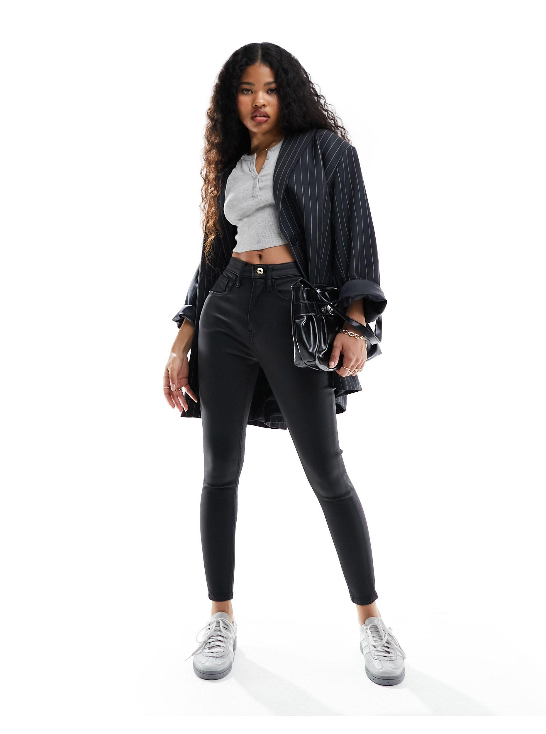 River island hotsell leather jeans