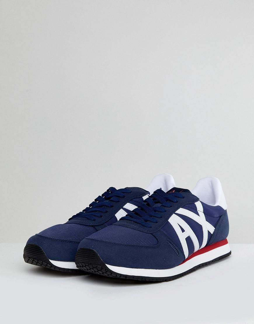 armani exchange blue shoes