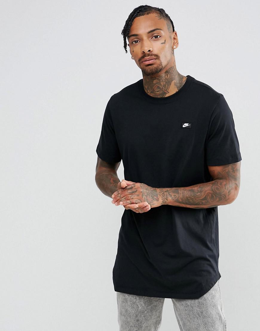 Nike Cotton Modern Longline T-shirt In Black 873239-010 for Men | Lyst UK