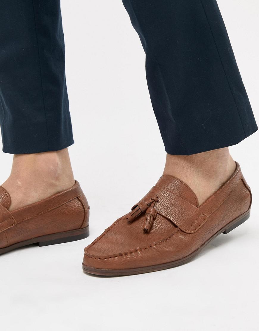 new look tan loafers