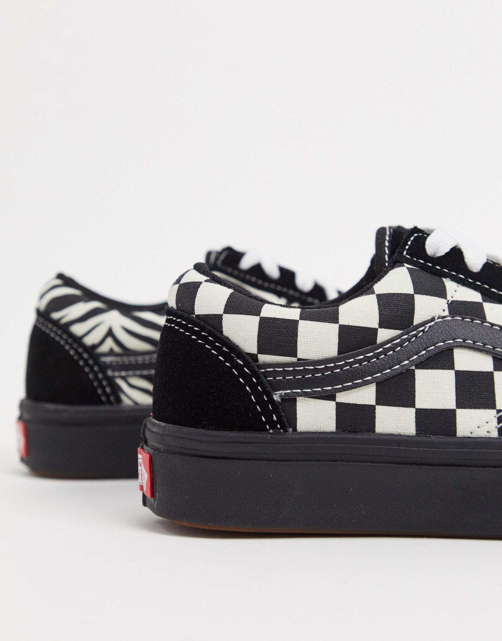 ComfyCush Old Skool - Sneakers nere zebrate con plateauVans in Gomma di  colore Nero | Lyst