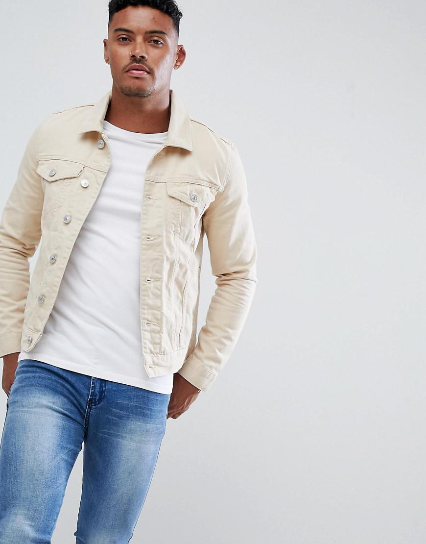 mens ecru denim jacket