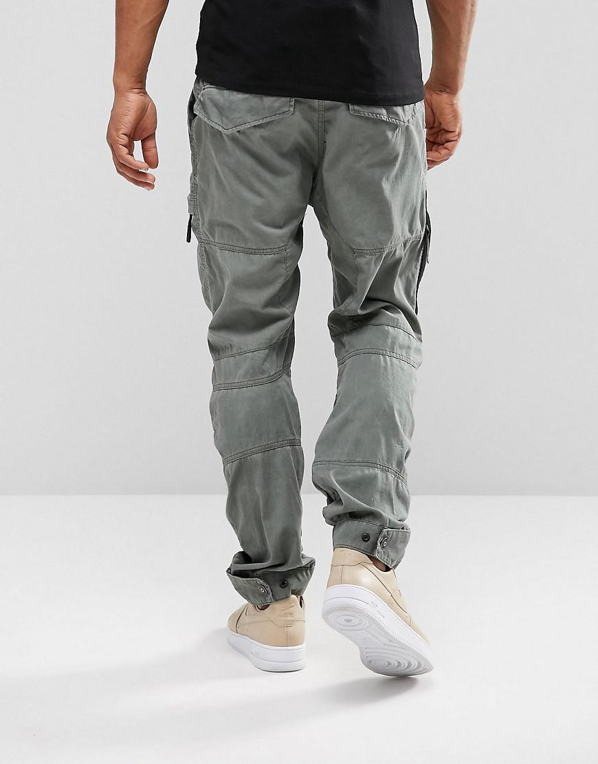 G-Star RAW Cotton Rackam Us Cargo Pant Tapered in Gray for Men - Lyst
