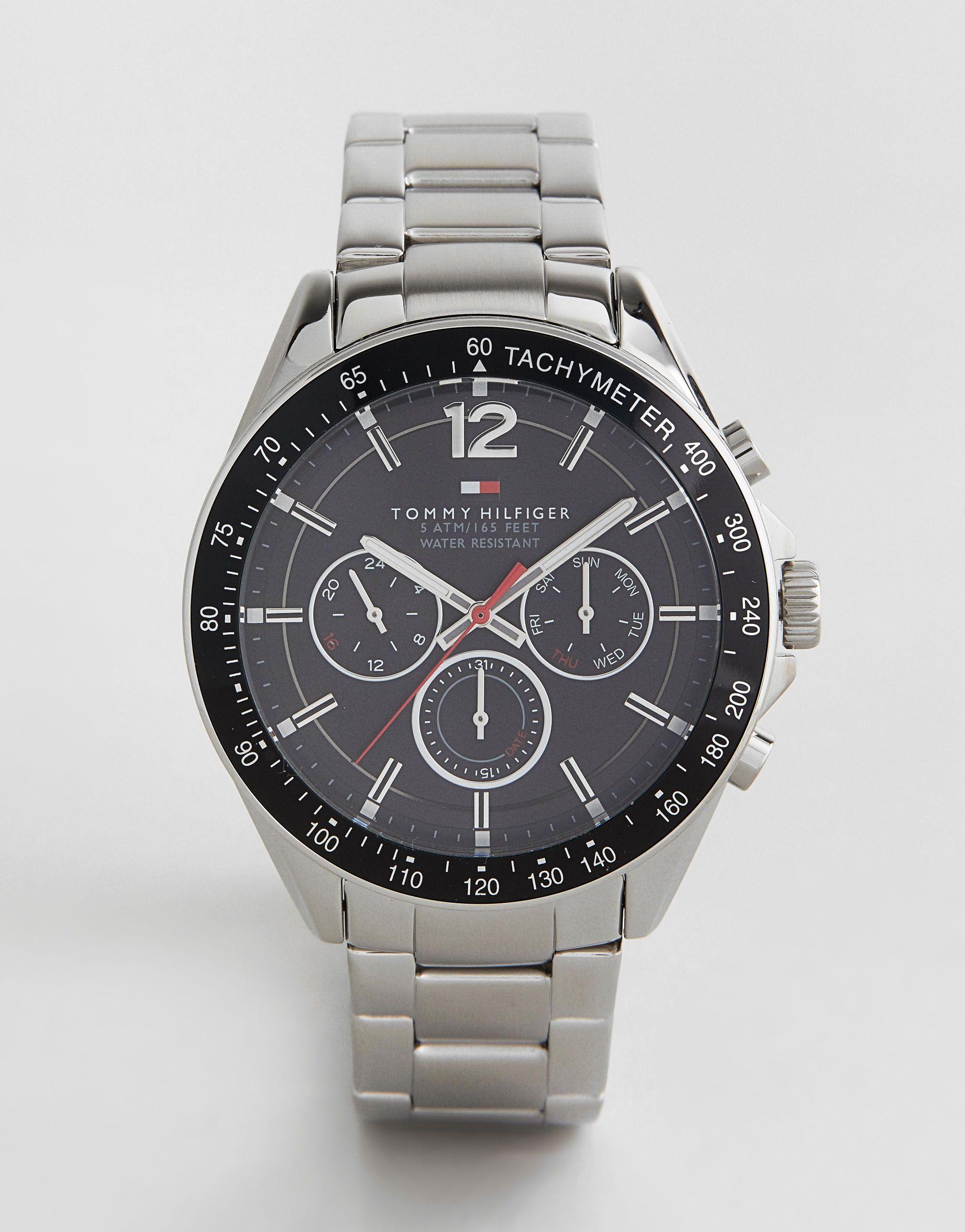 Hilfiger 1791104 Silver Strap Watch in Metallic for Men -