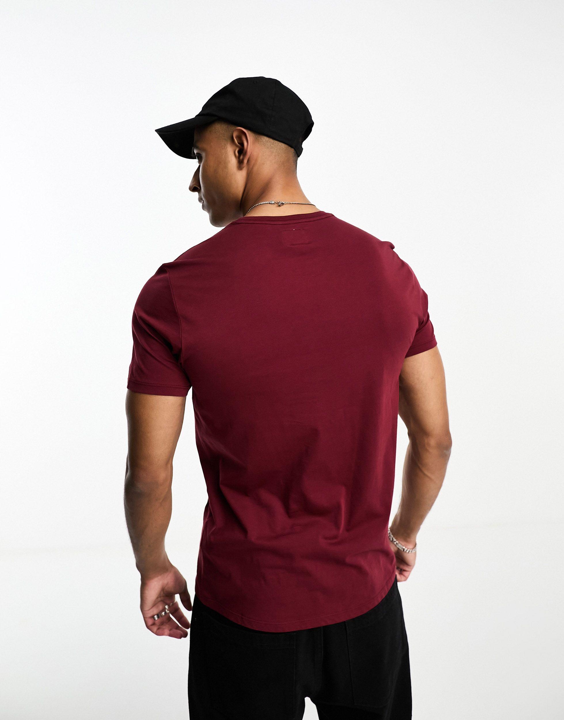 Guess red triangle t shirt 2025