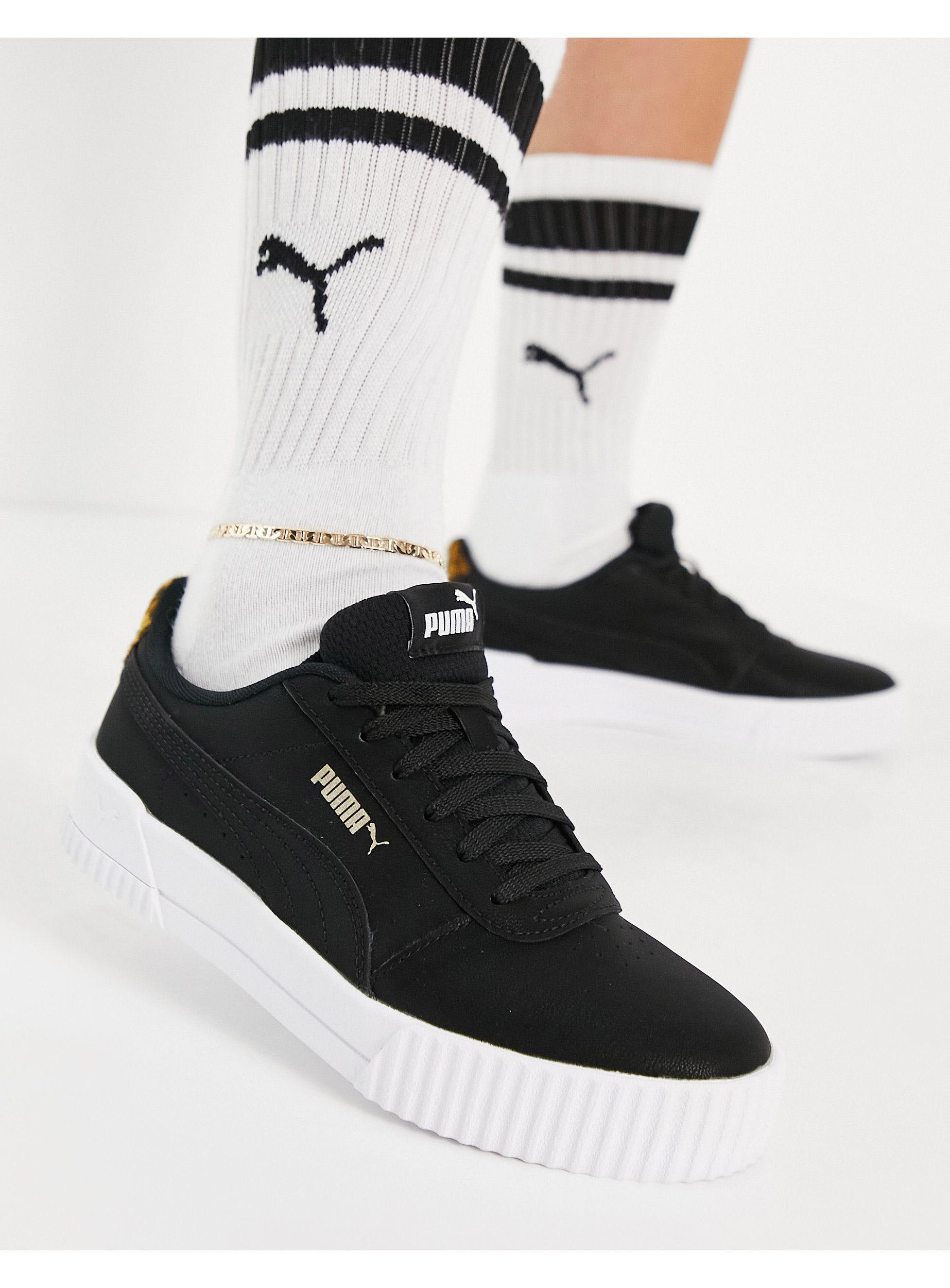PUMA Carina Leo H - Sneakers in het Zwart | Lyst NL