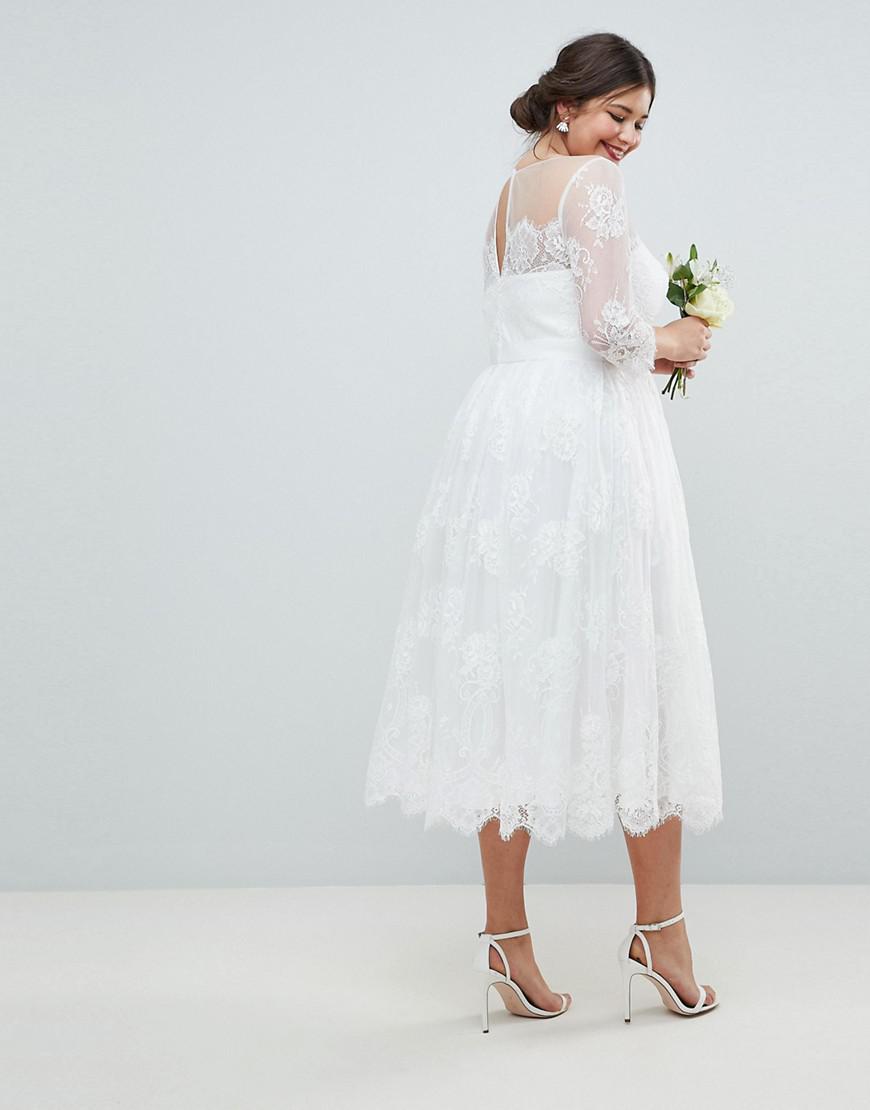 asos wedding dress curve