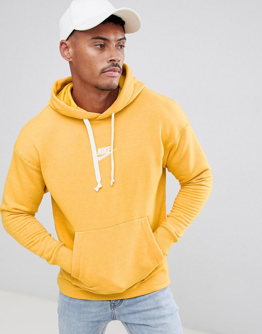 mens nike yellow hoodie