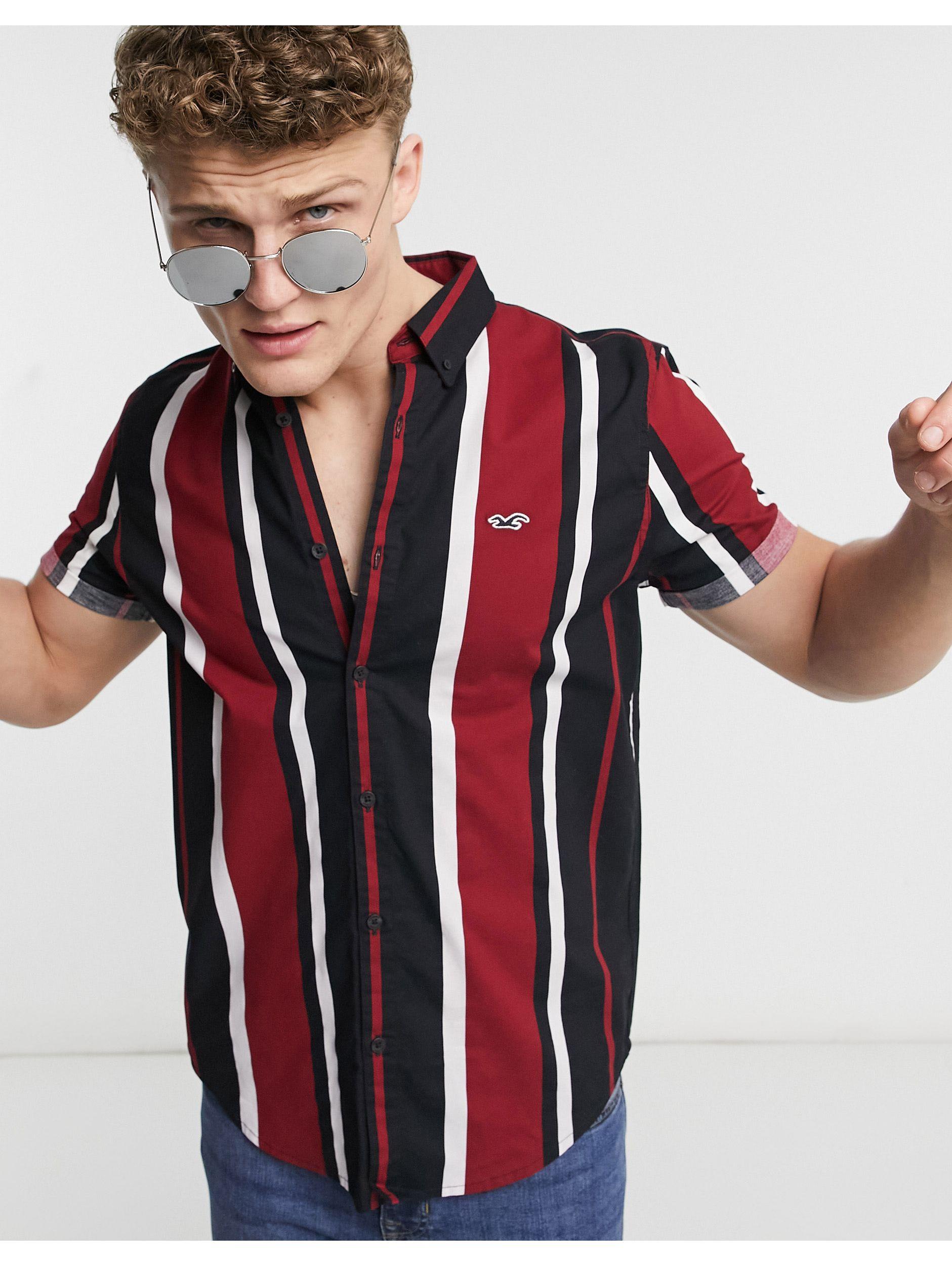 Hollister Short Sleeve Slim Fit Stripe 