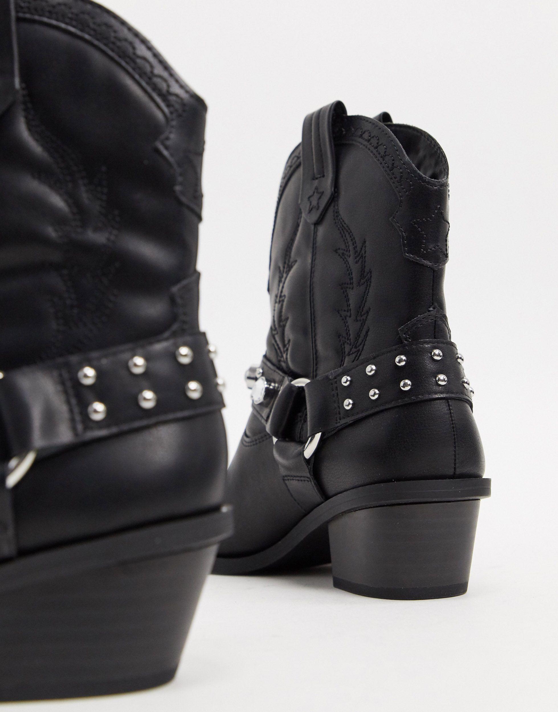 bershka western boots