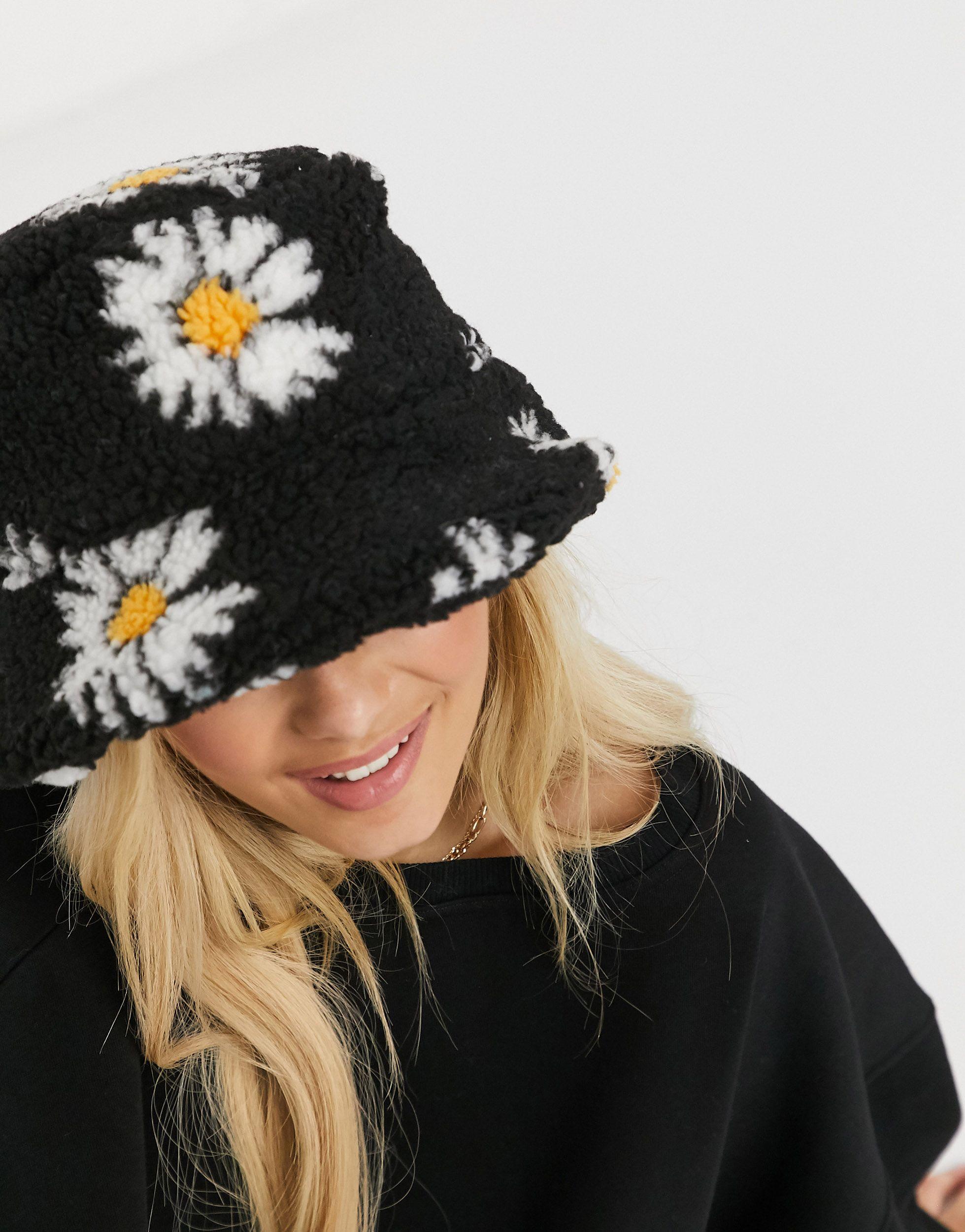 ASOS Synthetic Daisy Borg Roll Back 