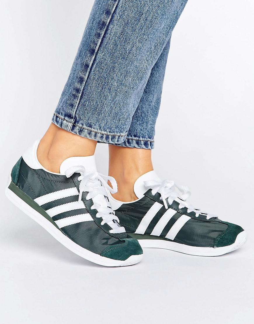 adidas Synthetic Country Og Trainers in Green - Lyst