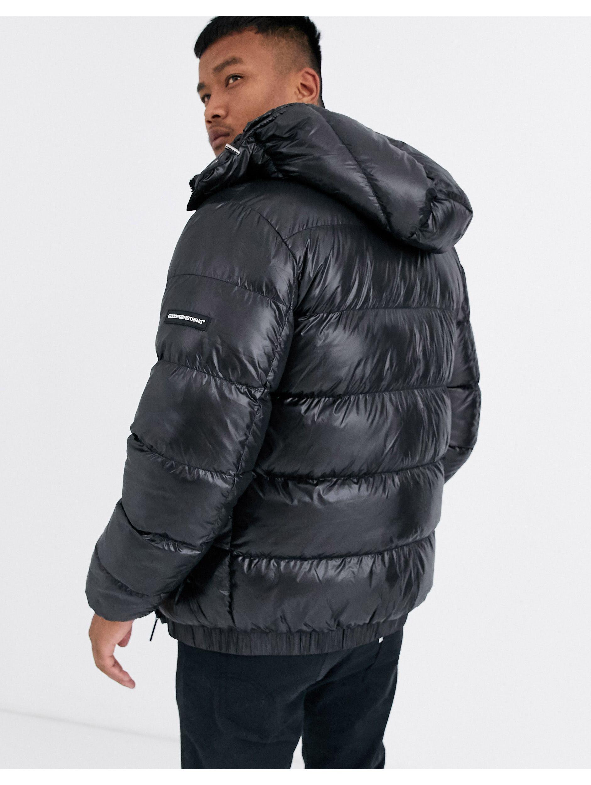 Cyclone Black Puffer Jacket Online, 55 