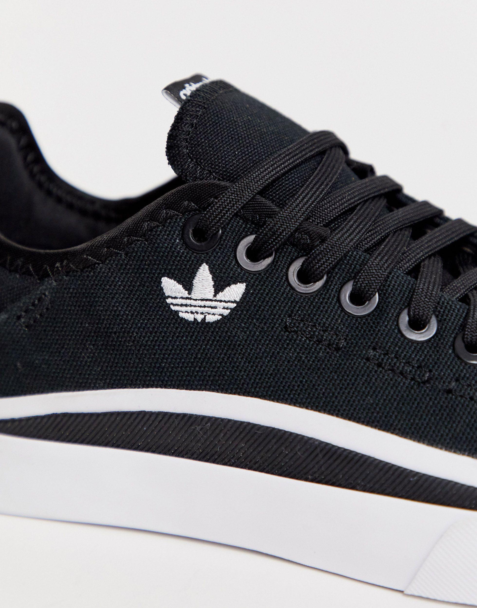 adidas Originals Rubber Sabalo Trainer In Black And White | Lyst